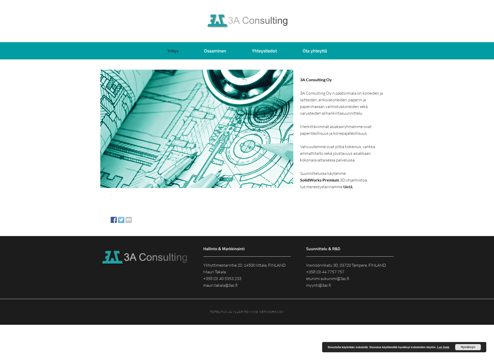 Screenshot for 3a-consulting.fi