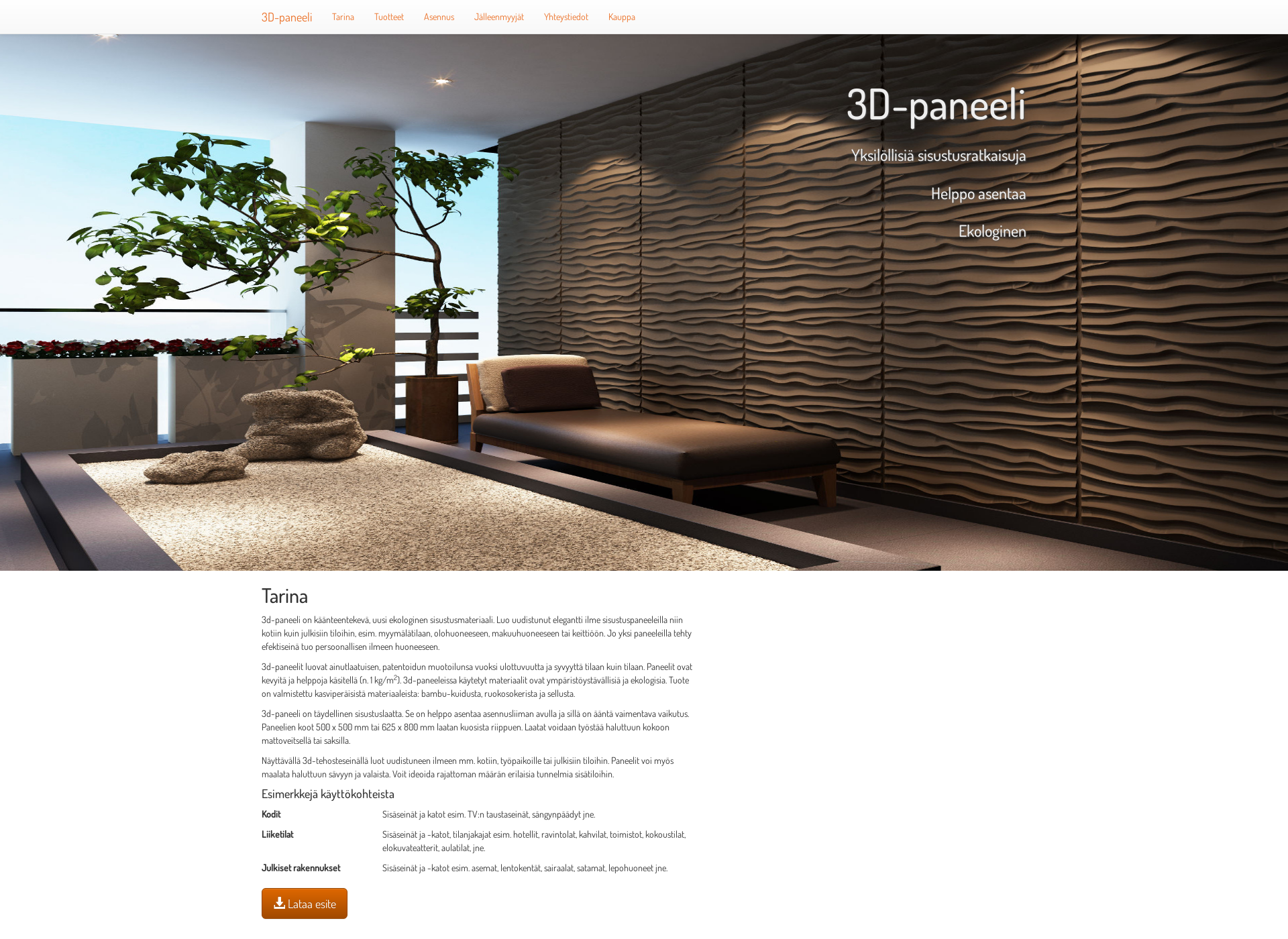 Screenshot for 3d-paneelit.fi