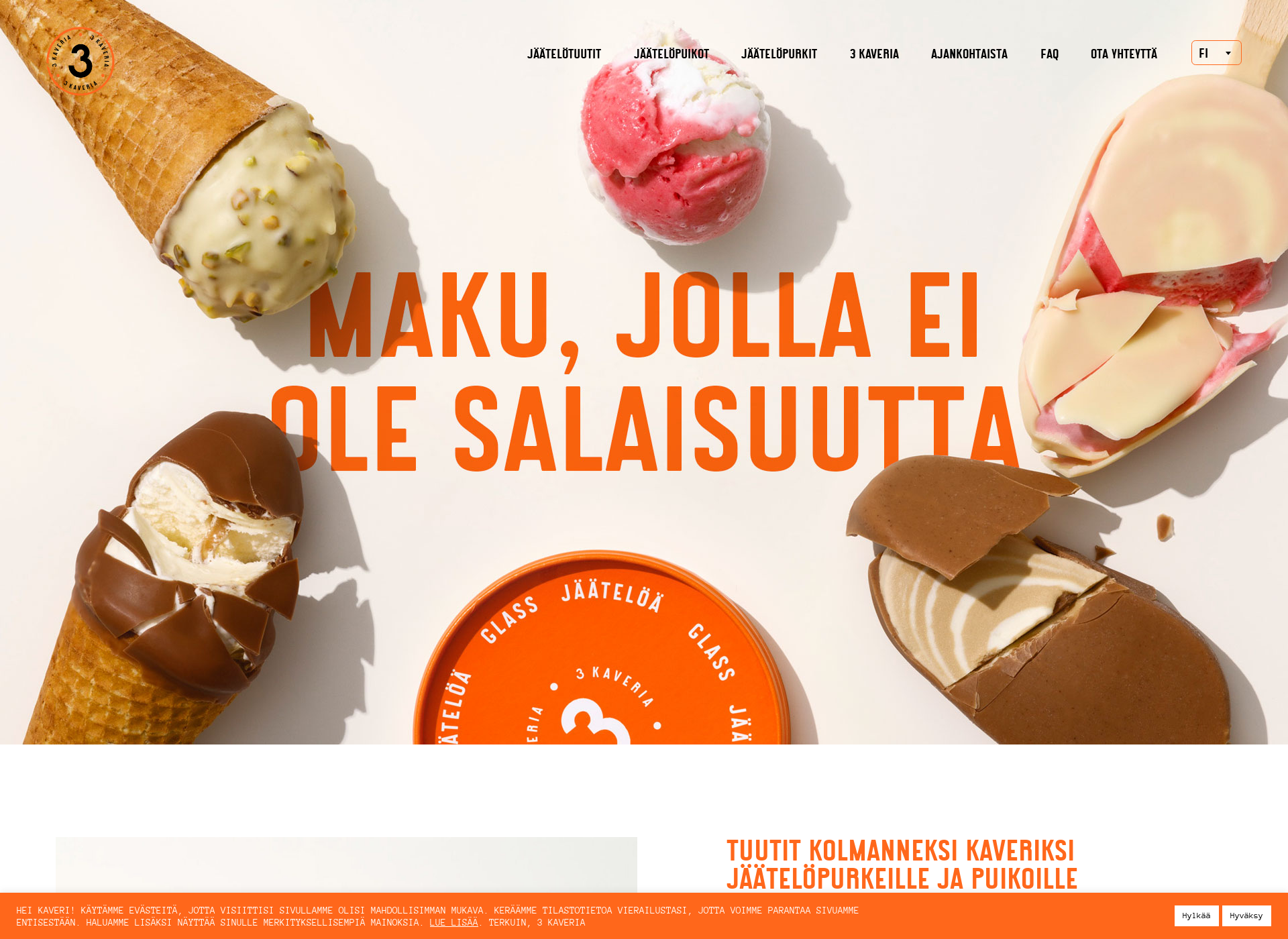 Screenshot for 3kaveria.fi