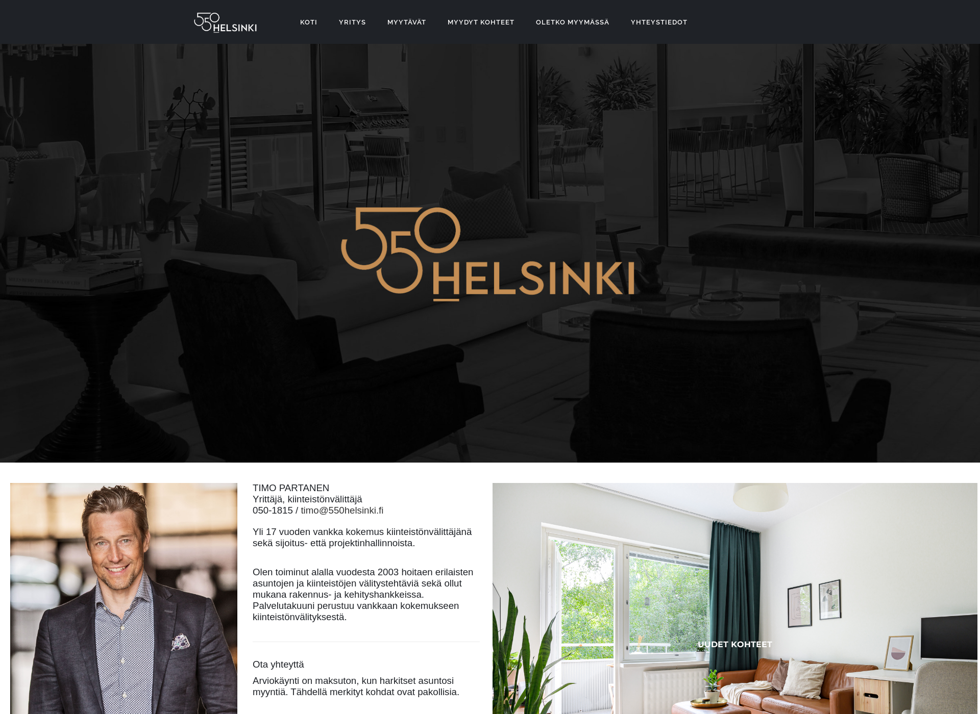 Screenshot for 550helsinki.fi