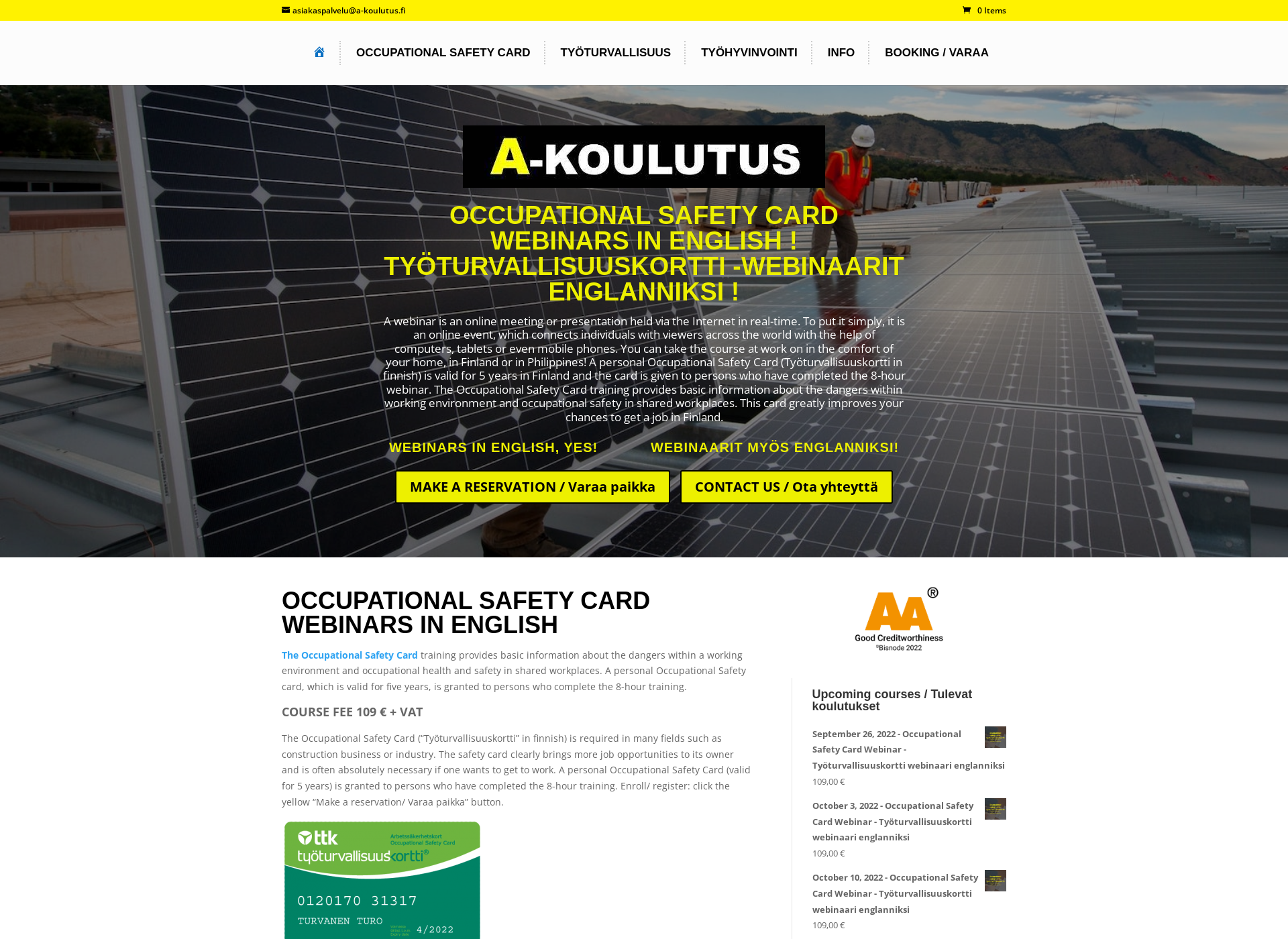 Screenshot for a-koulutus.fi
