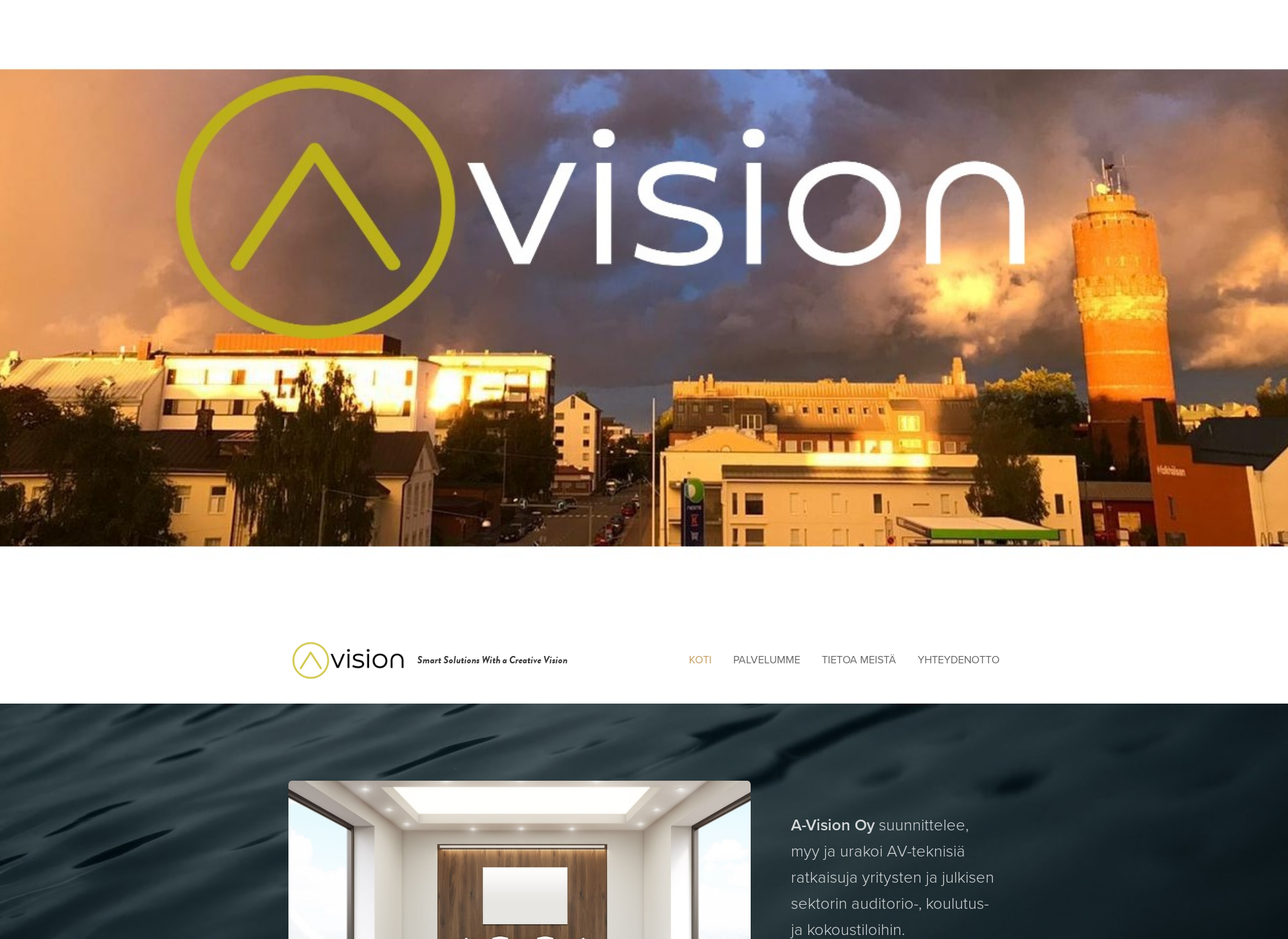 Skärmdump för a-vision.fi