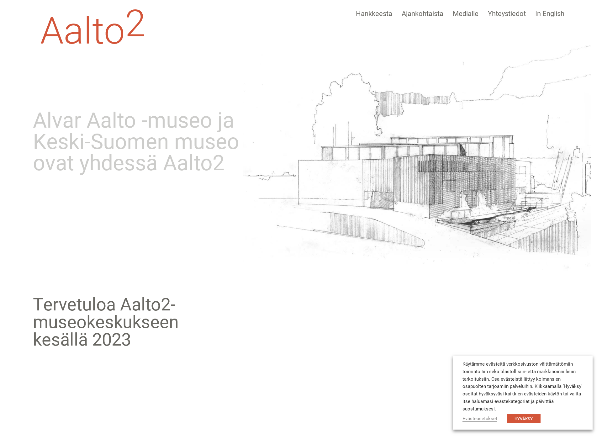 Skärmdump för aalto2.fi