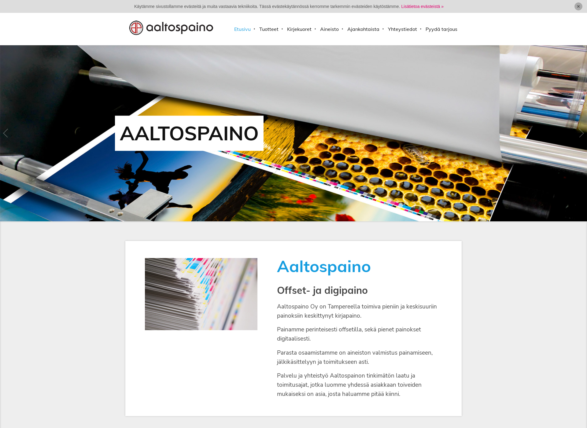 Screenshot for aaltospaino.fi