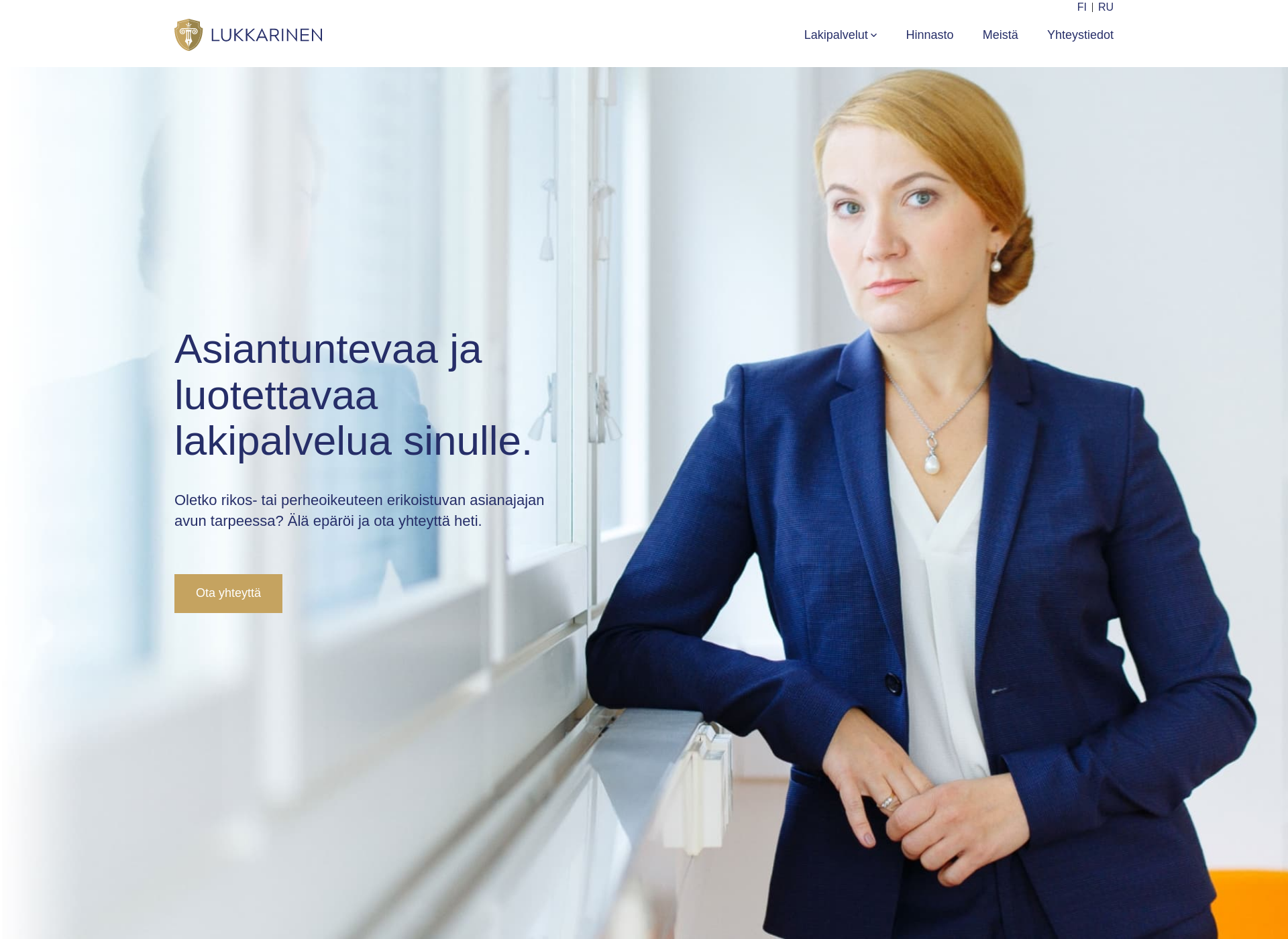 Screenshot for aalukkarinen.fi