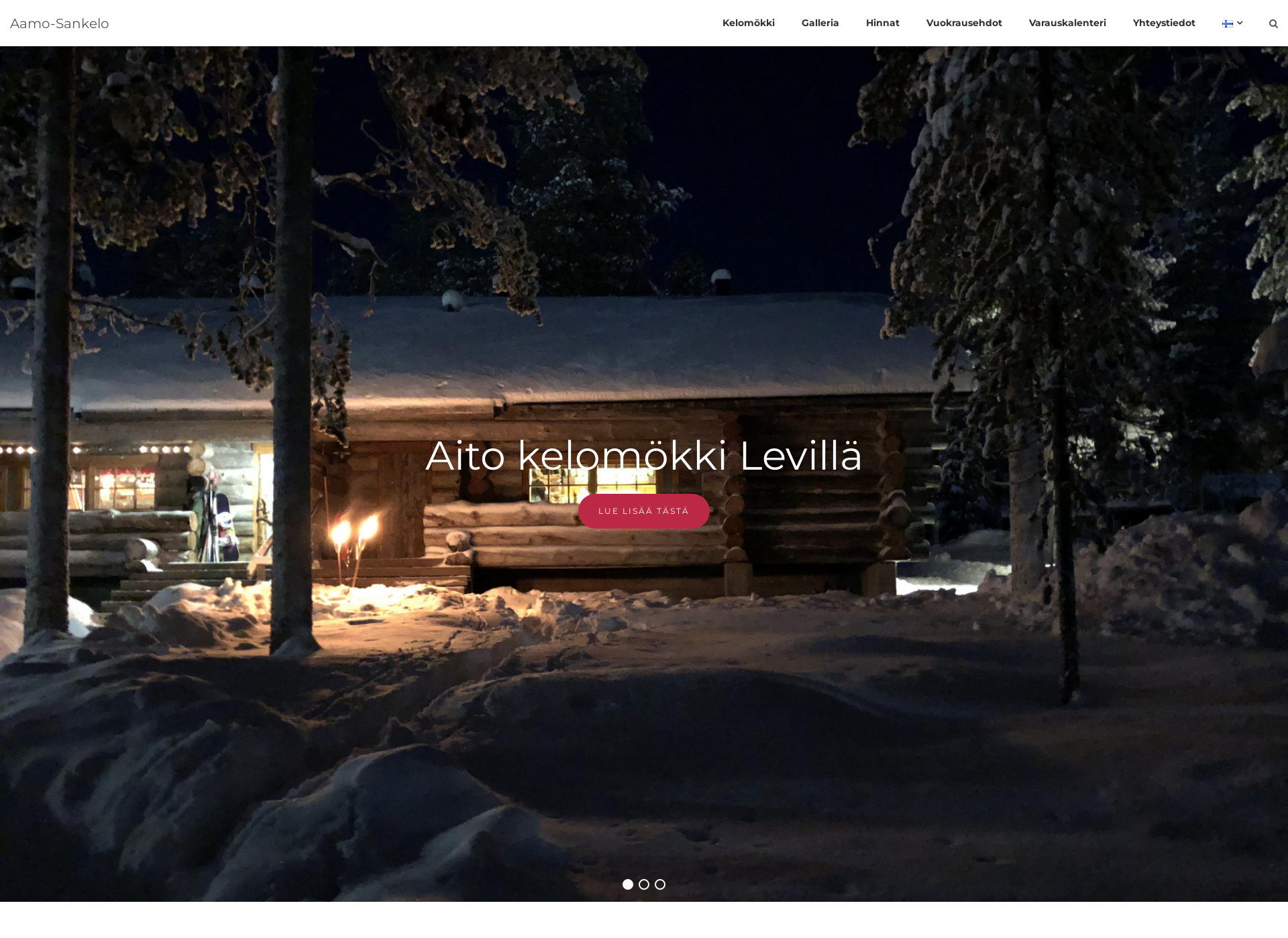 Skärmdump för aamosankelo.fi