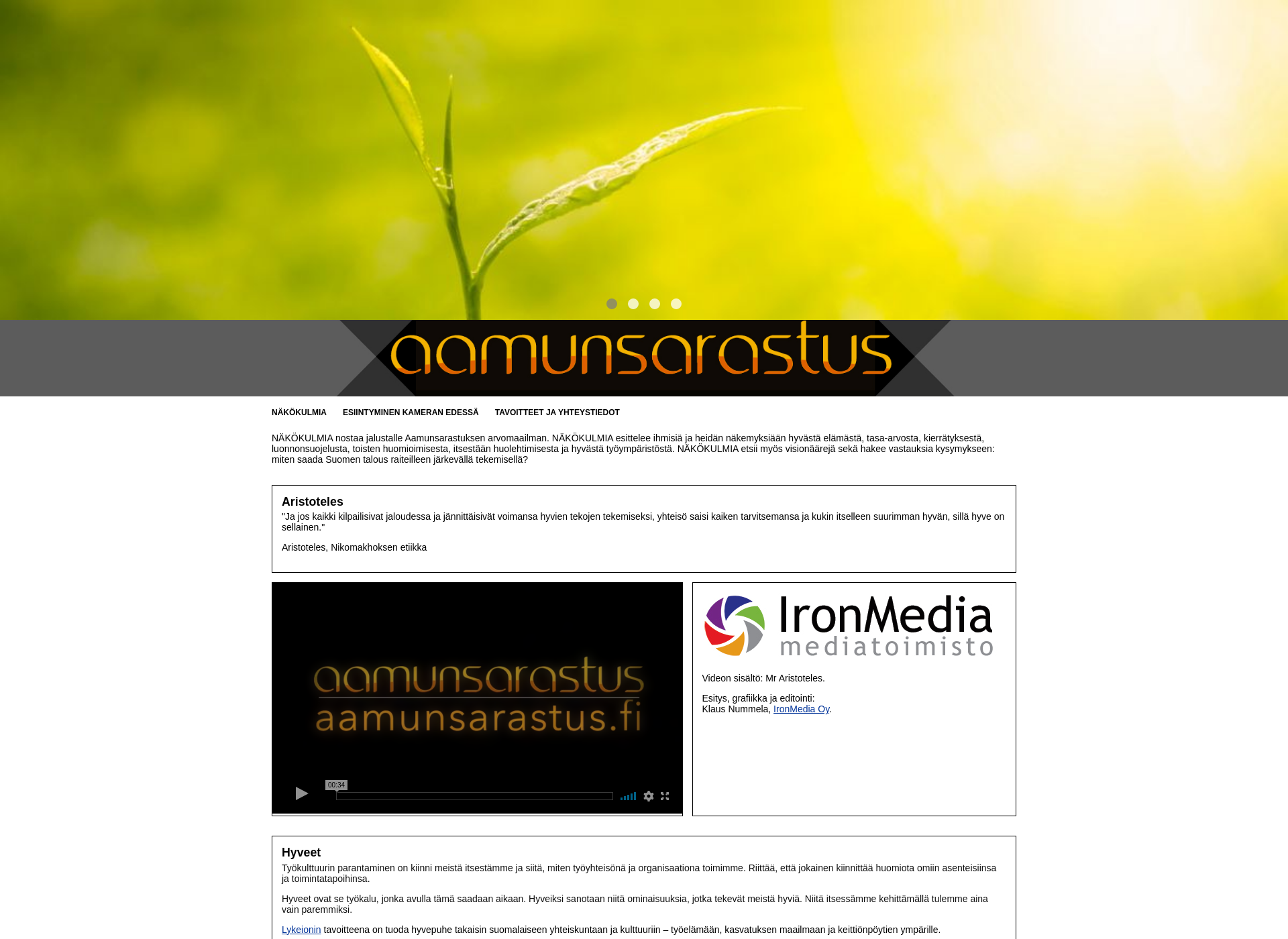 Screenshot for aamunsarastus.fi