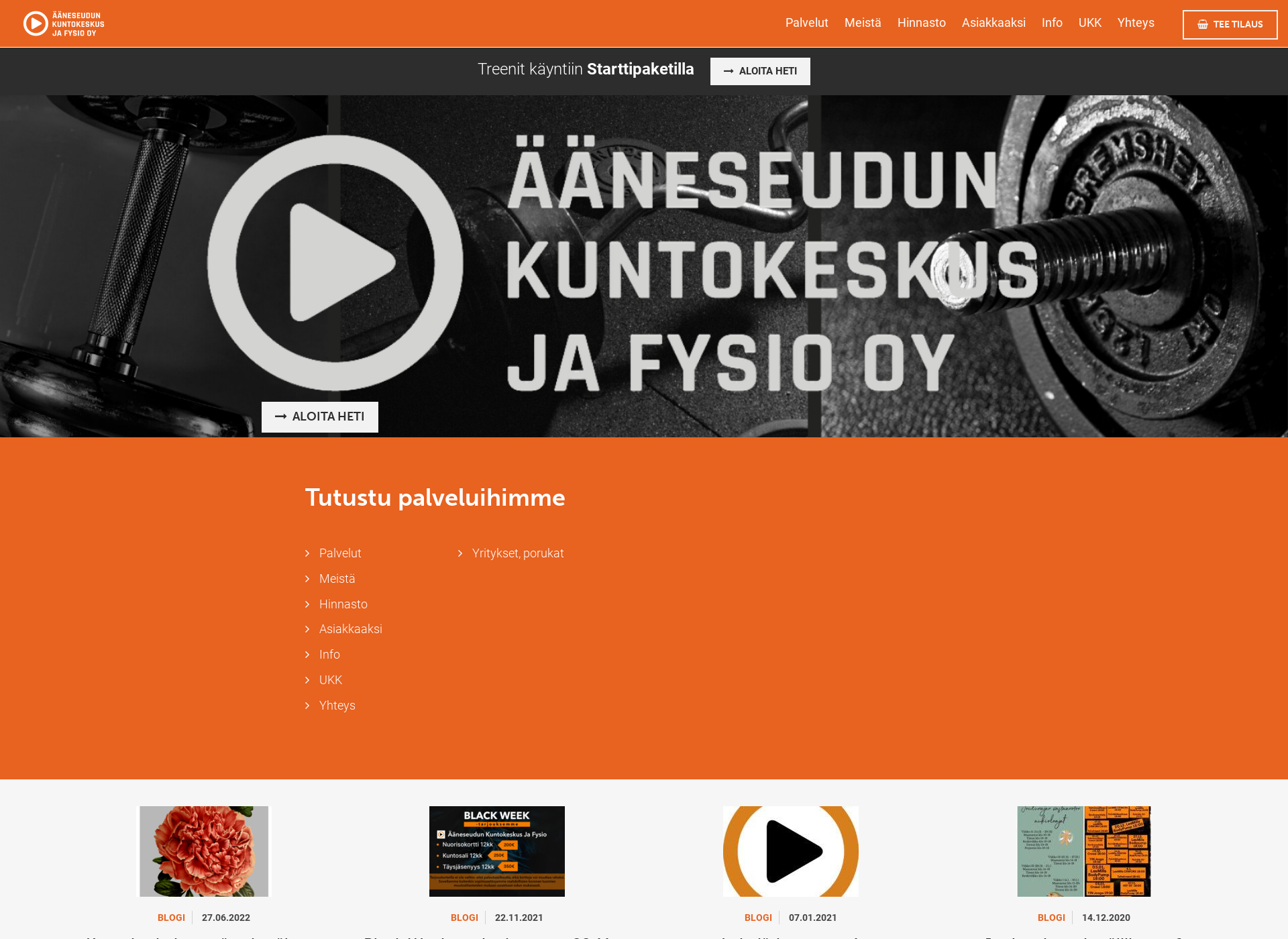Screenshot for aaneseudunkuntokeskus.fi