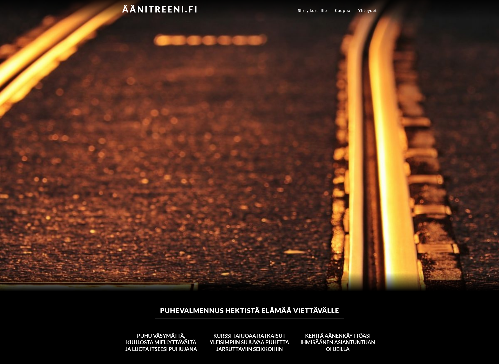Screenshot for aanitreeni.fi