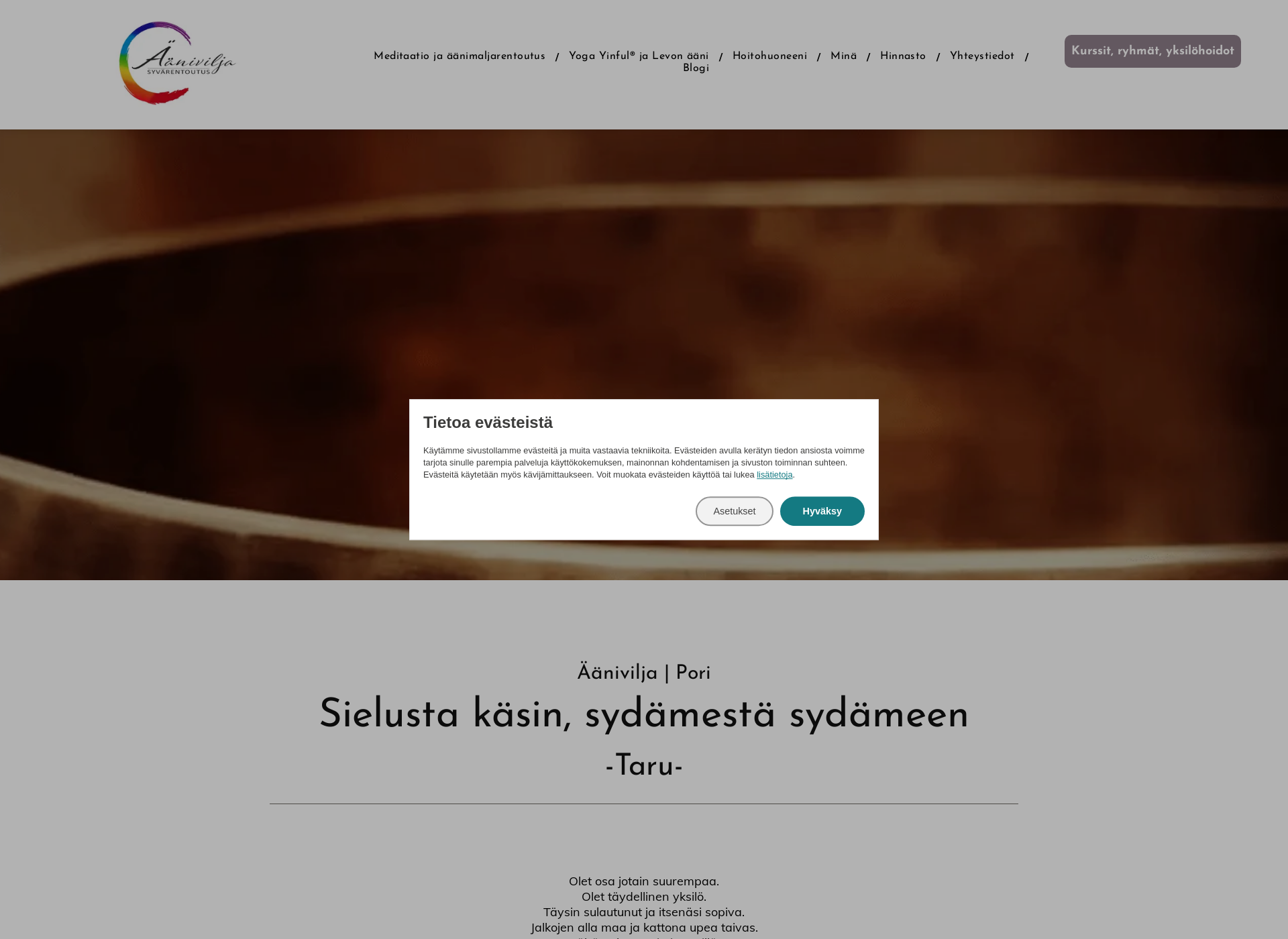 Screenshot for aanivilja.fi