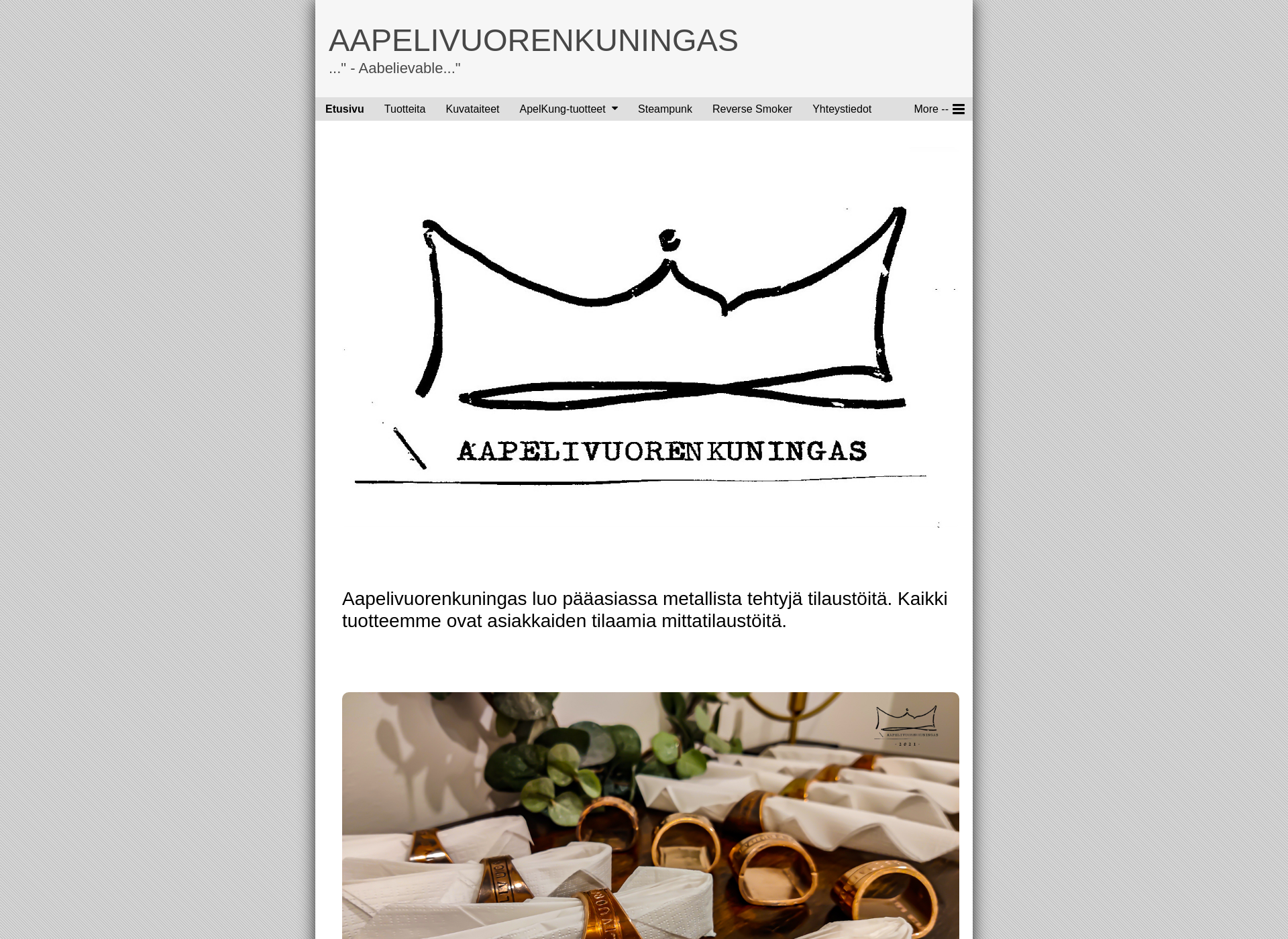 Screenshot for aapelivuorenkuningas.fi