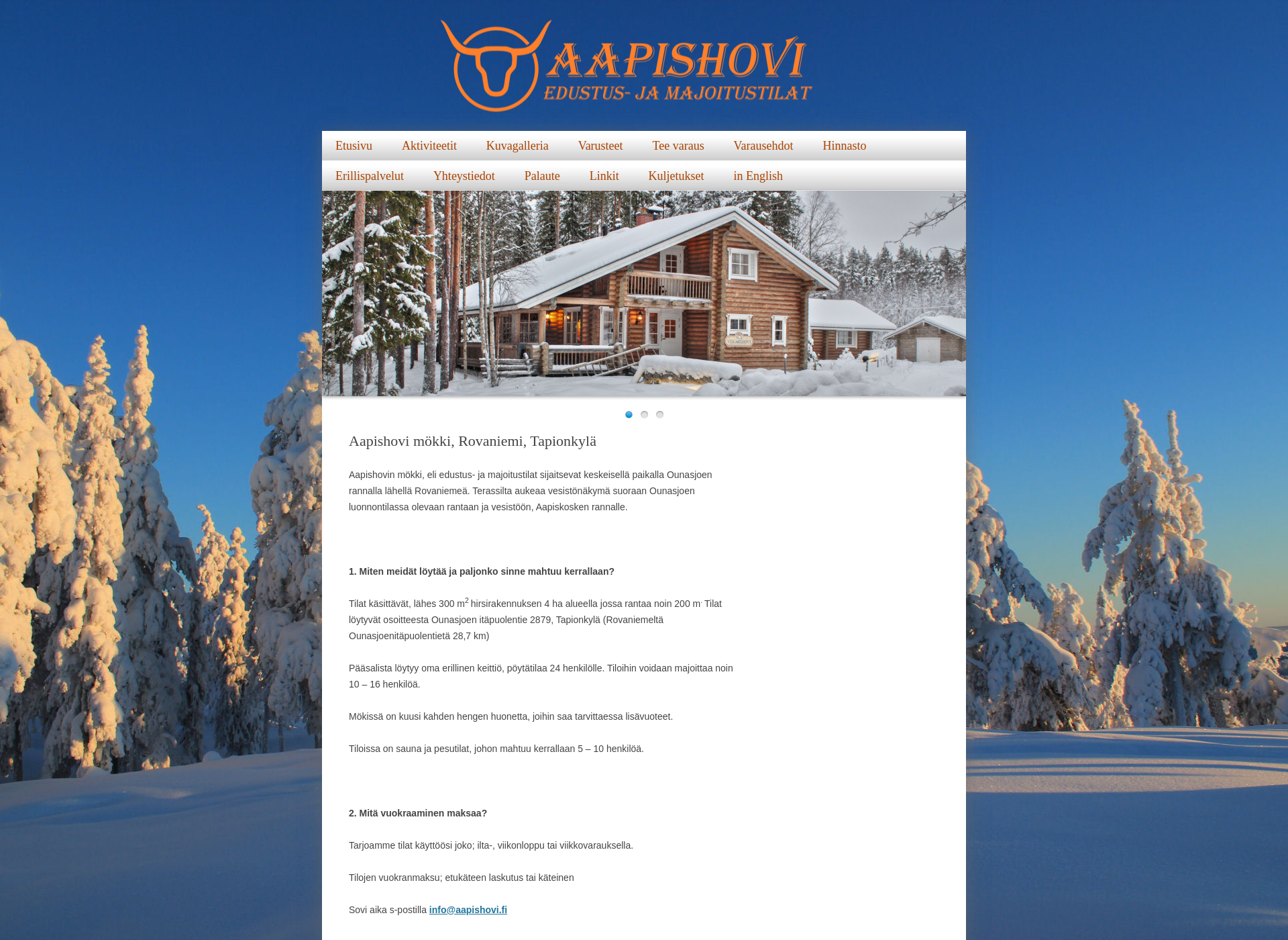Screenshot for aapishovi.fi