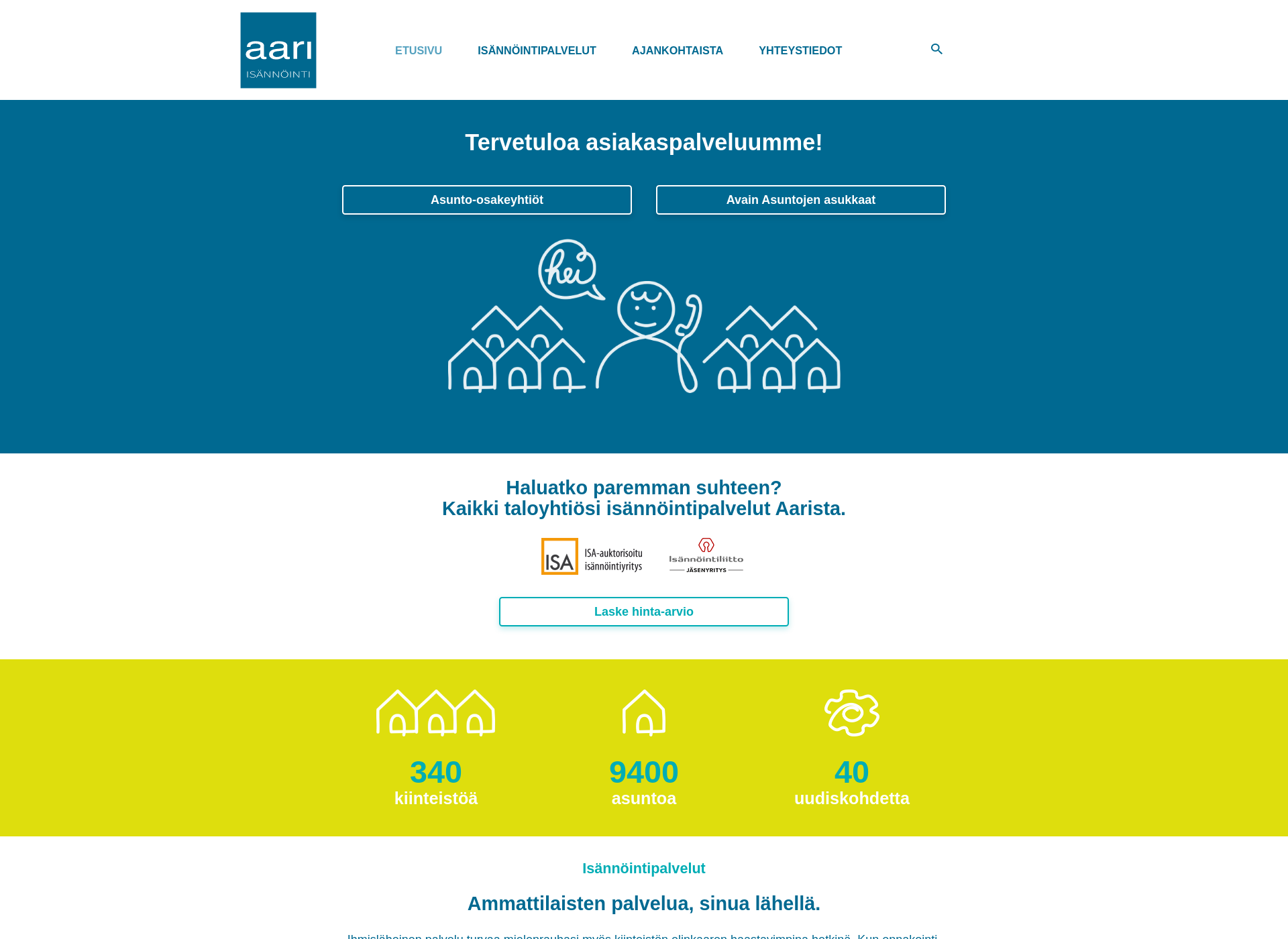 Screenshot for aari-management.fi