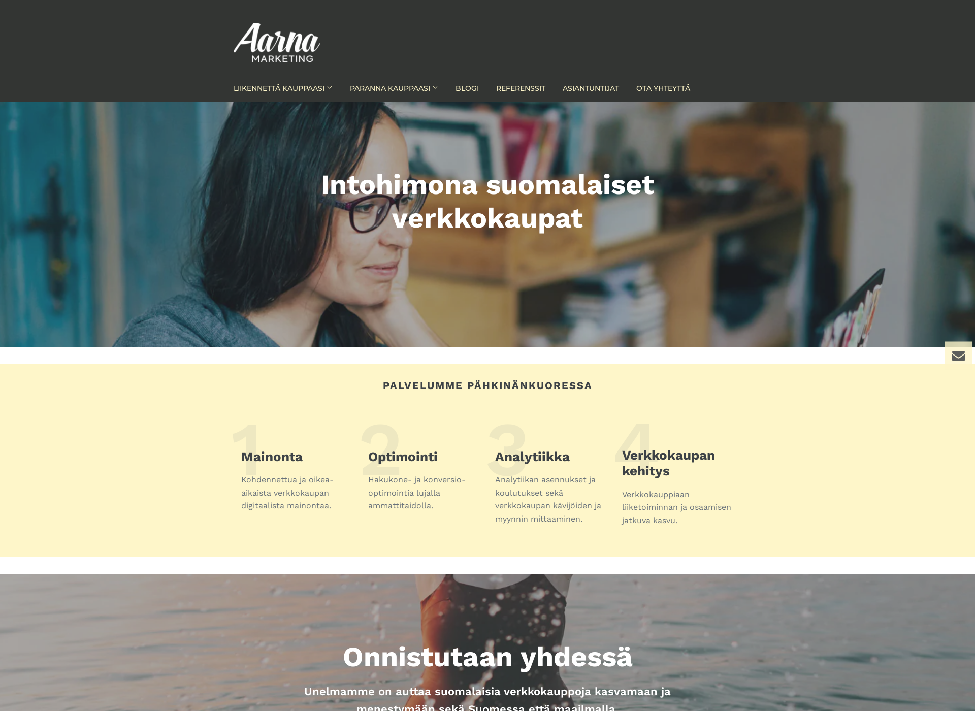Screenshot for aarnamarketing.fi