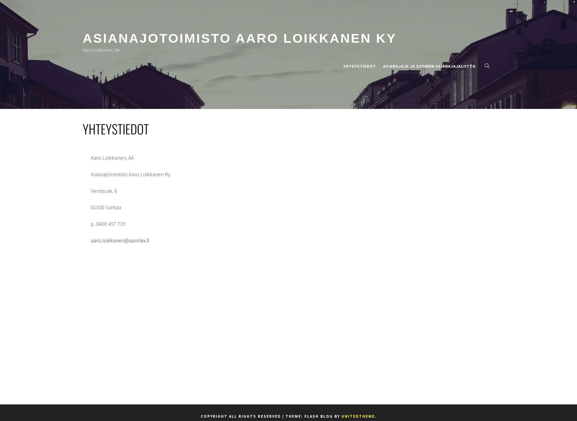 Screenshot for aarolex.fi