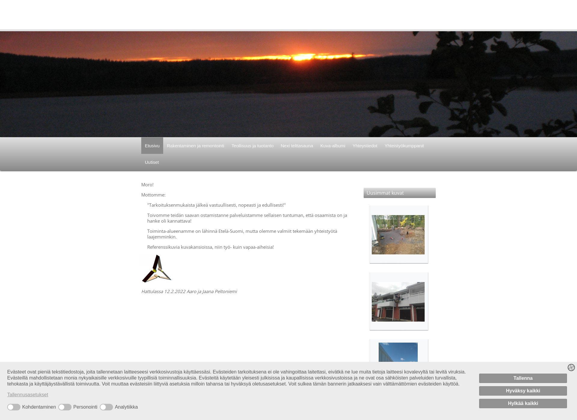 Screenshot for aaropeltoniemi.fi
