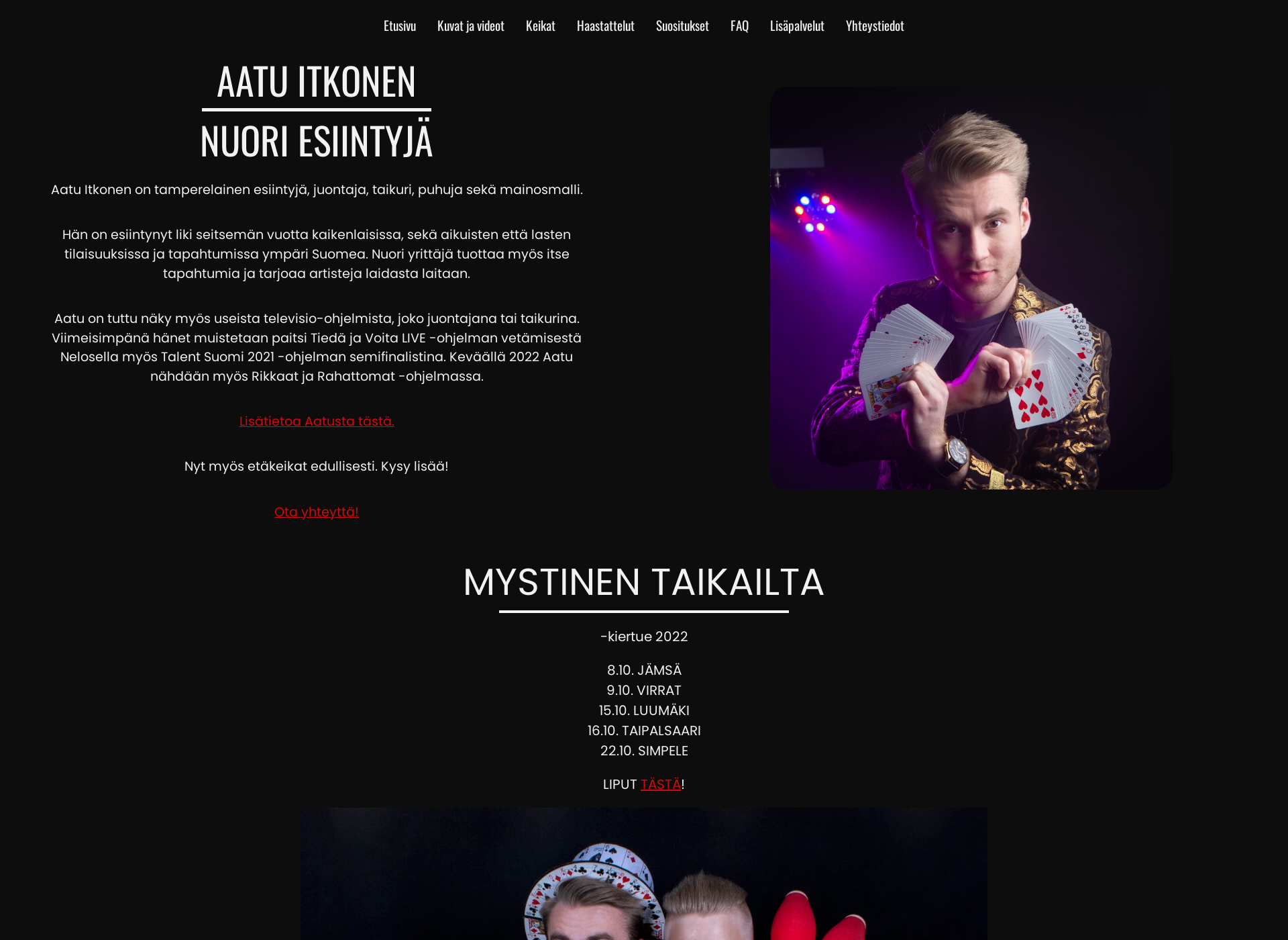 Skärmdump för aatuitkonen.fi