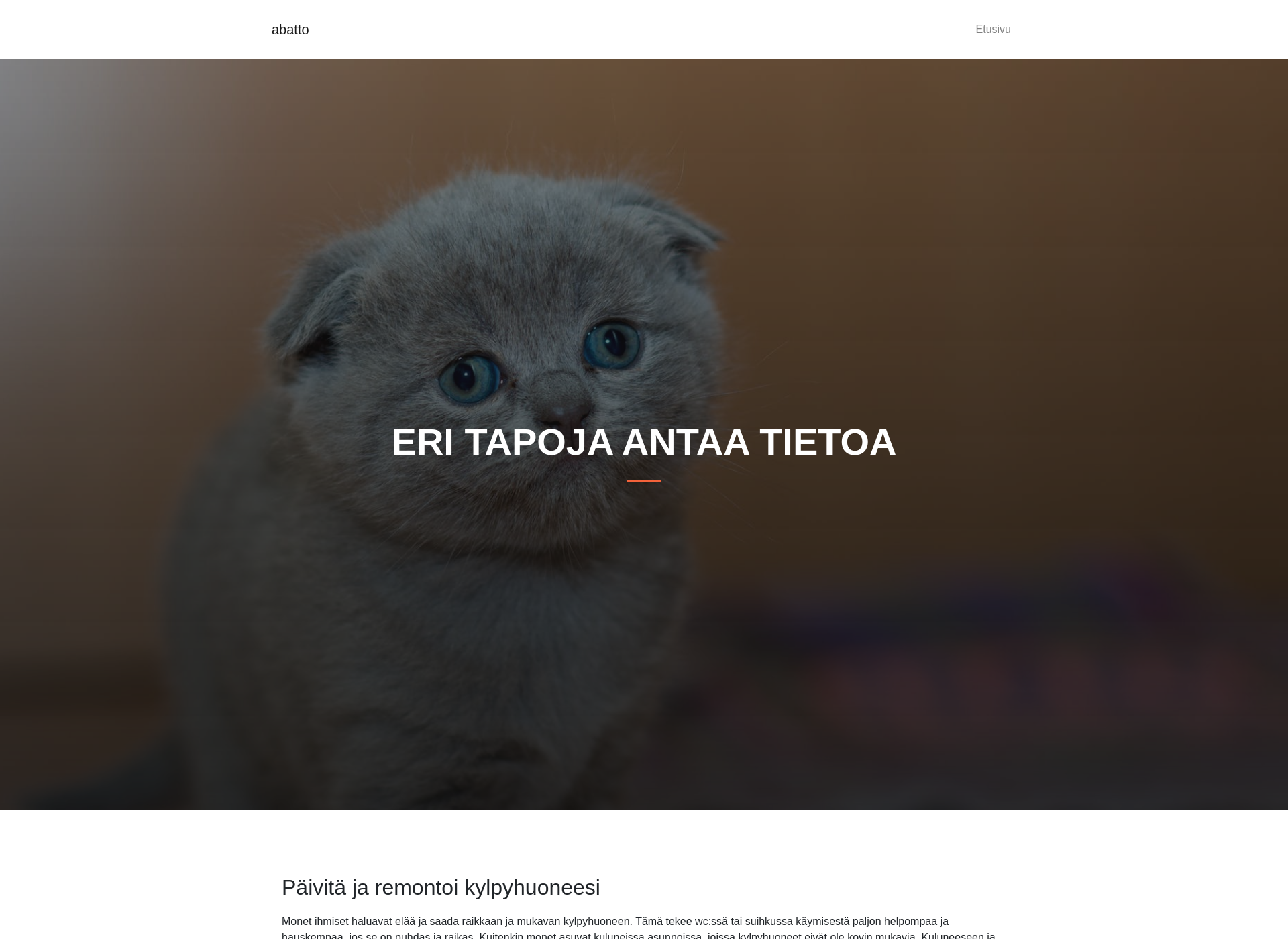 Screenshot for abatto.fi