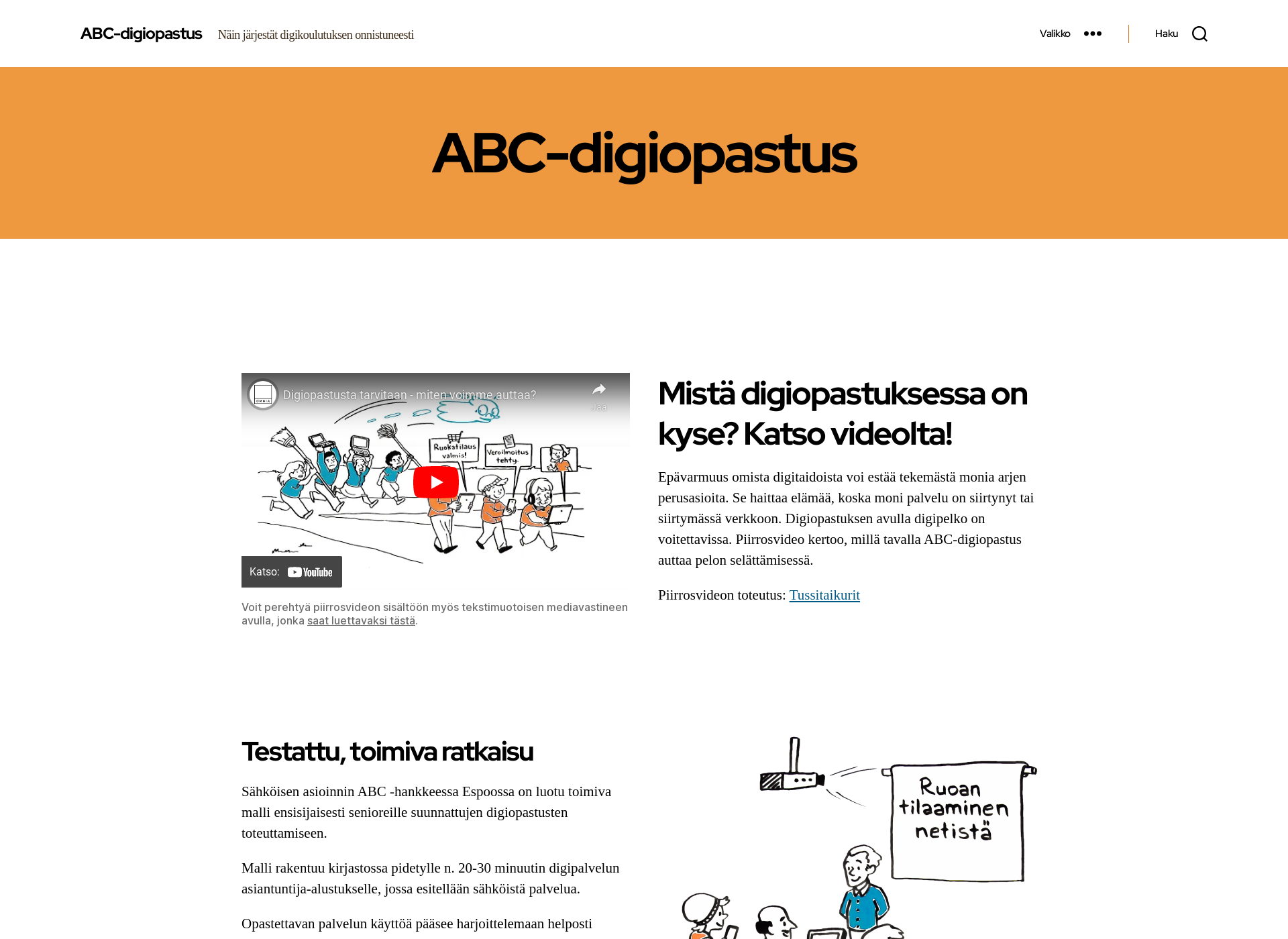 Skärmdump för abcdigiopastus.fi