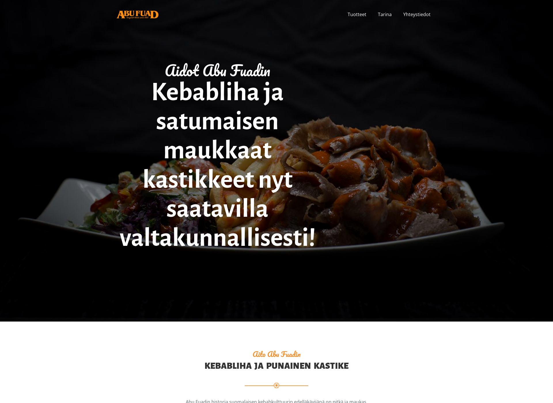 Skärmdump för abufuad.fi