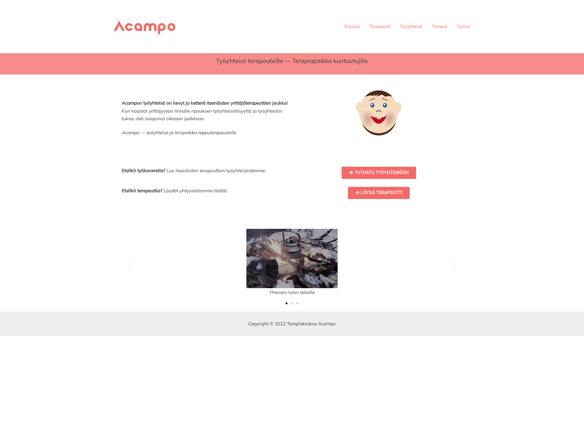 Skärmdump för acampo.fi