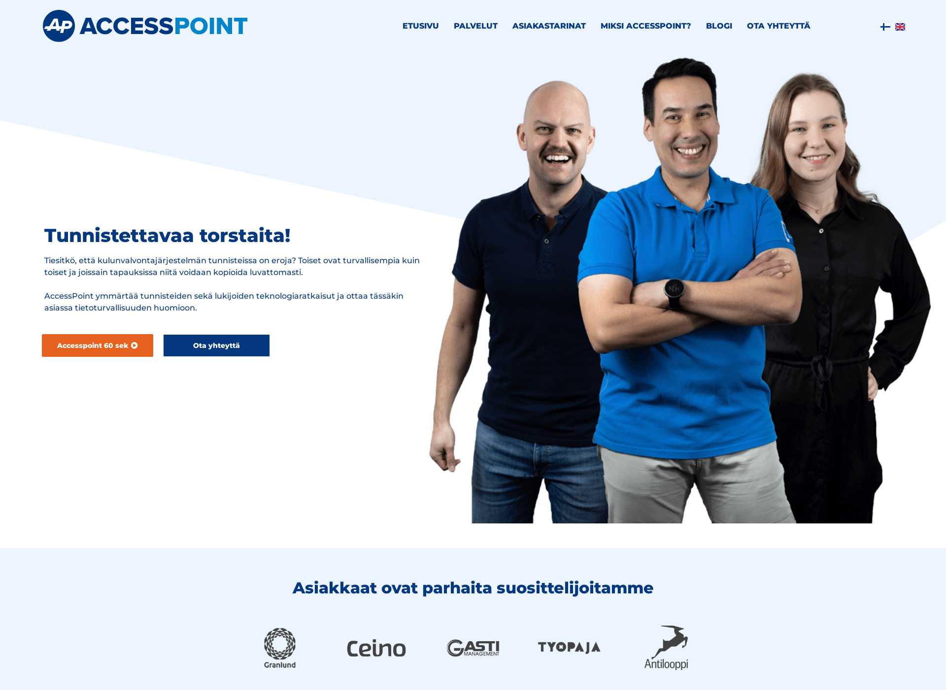 Screenshot for accesspoint.fi
