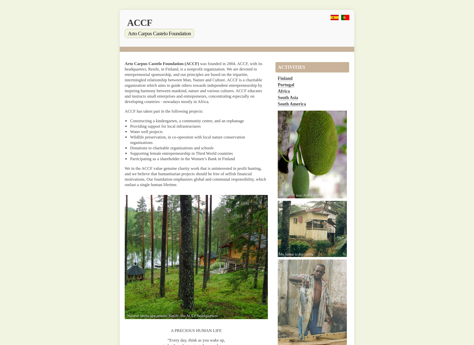 Screenshot for accf.fi