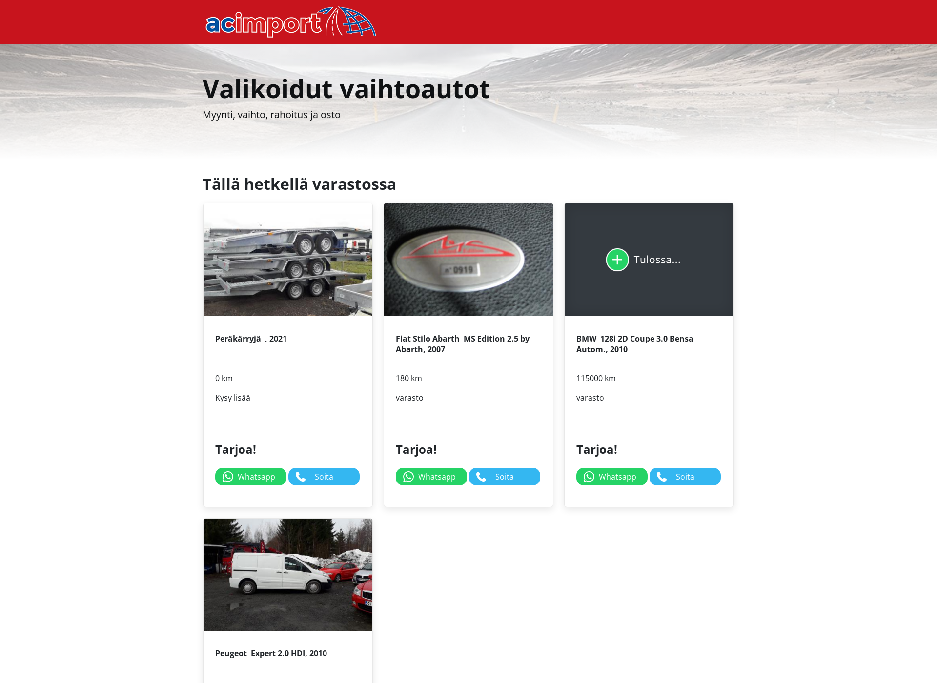 Screenshot for acimport.fi