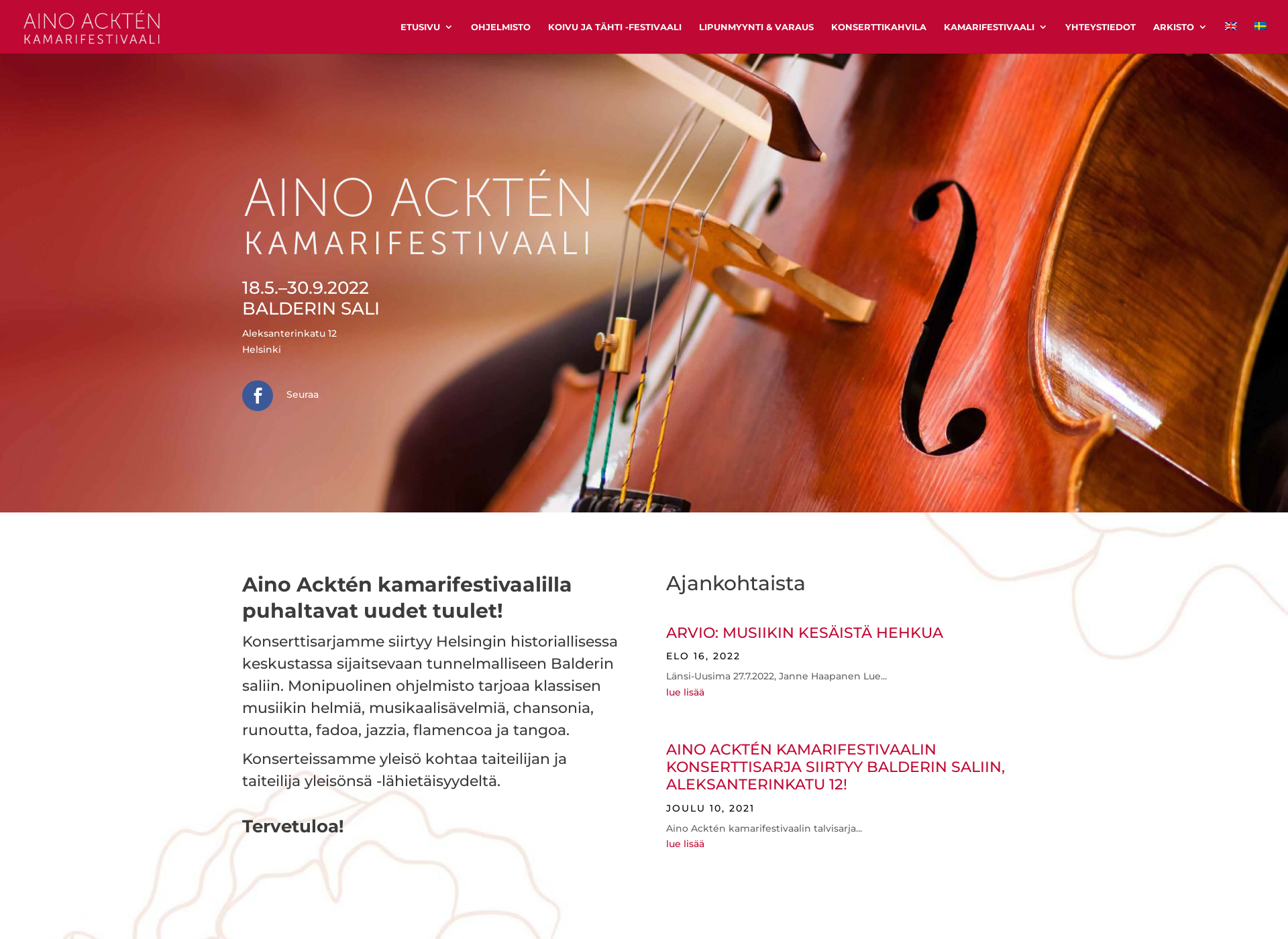 Screenshot for acktefestival.fi