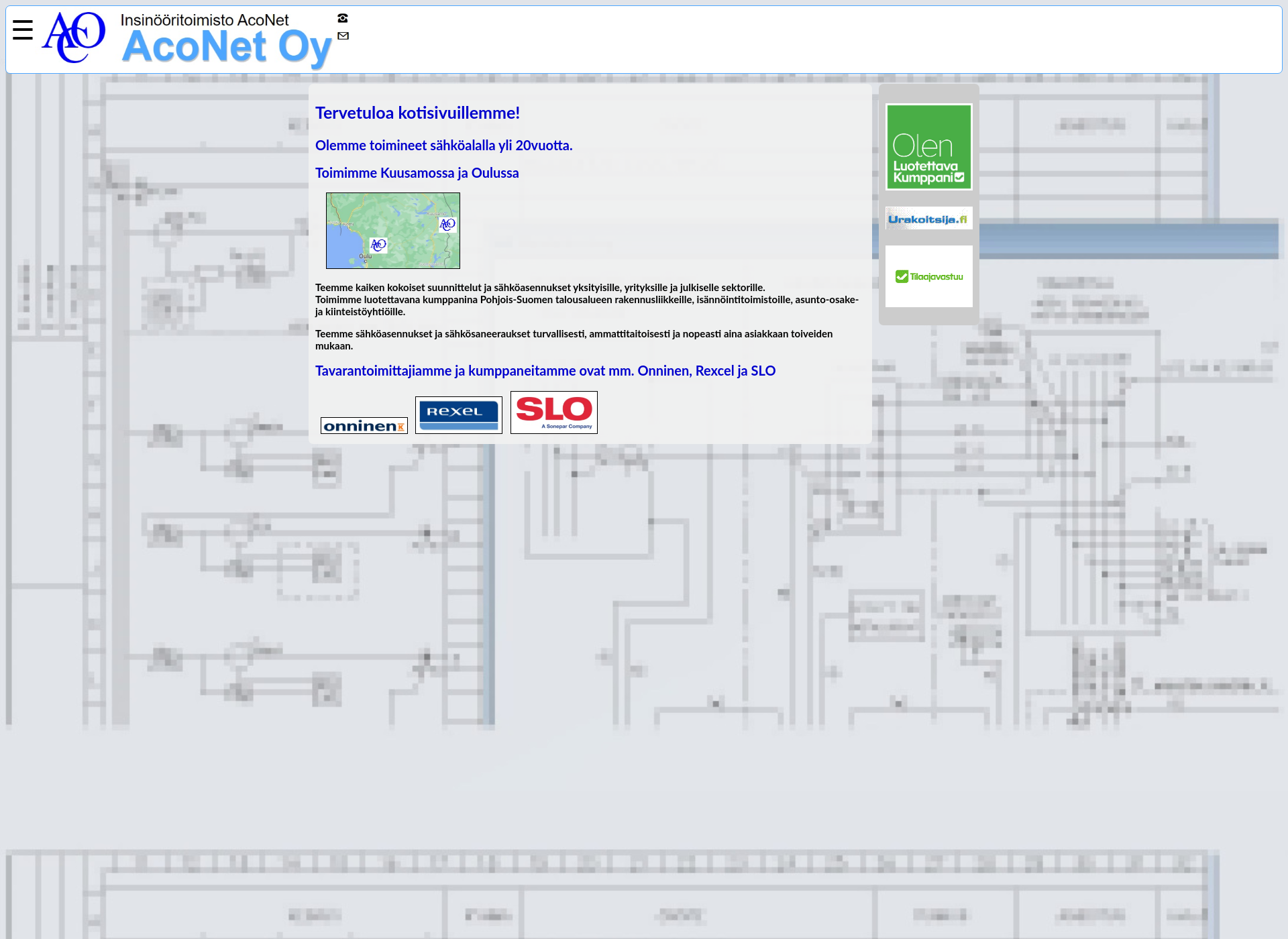 Screenshot for aconet.fi