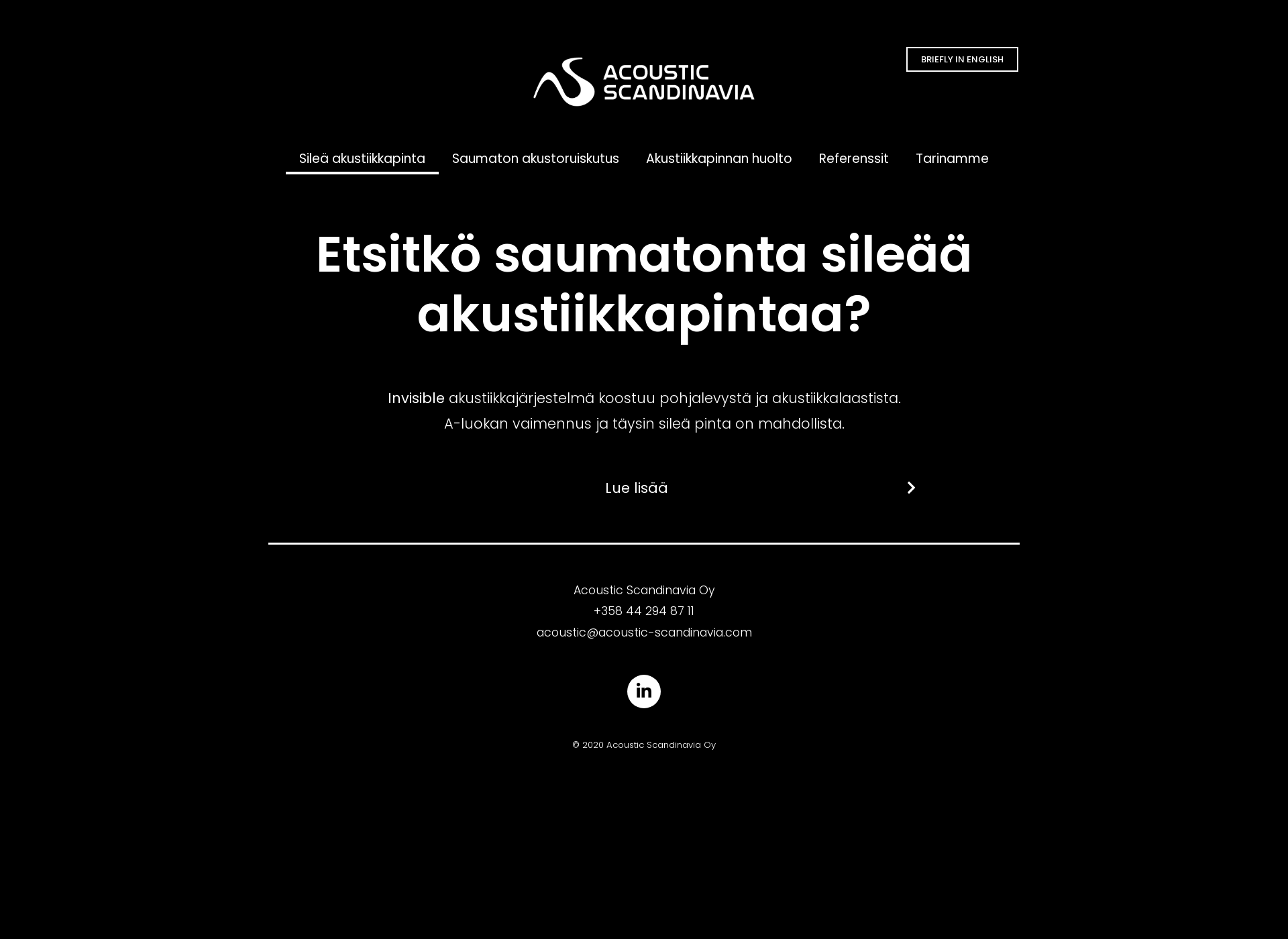 Screenshot for acoustic-scandinavia.com