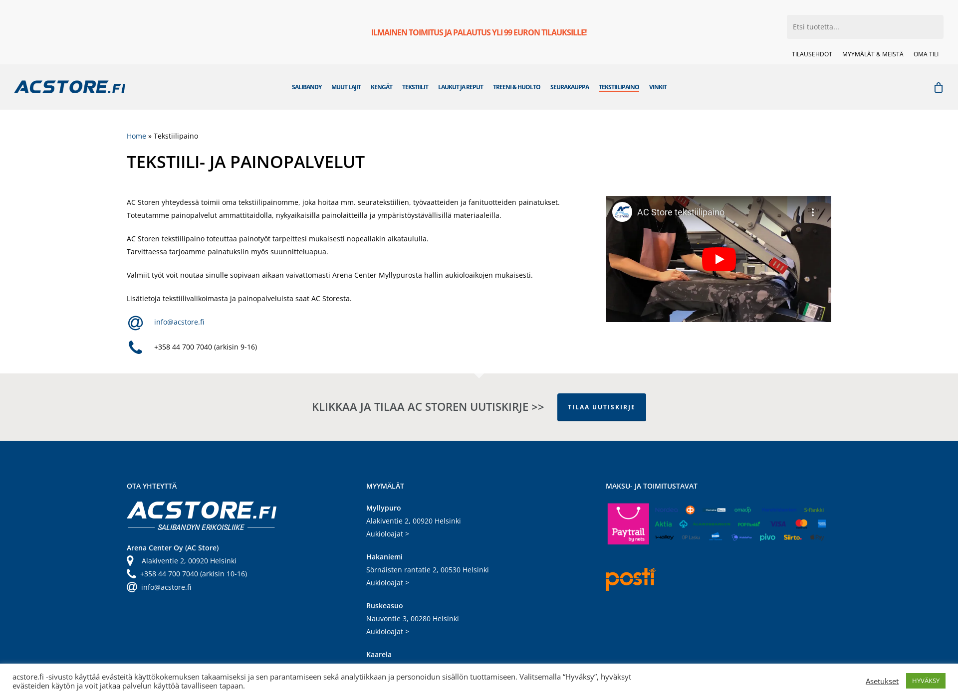 Screenshot for acprint.fi