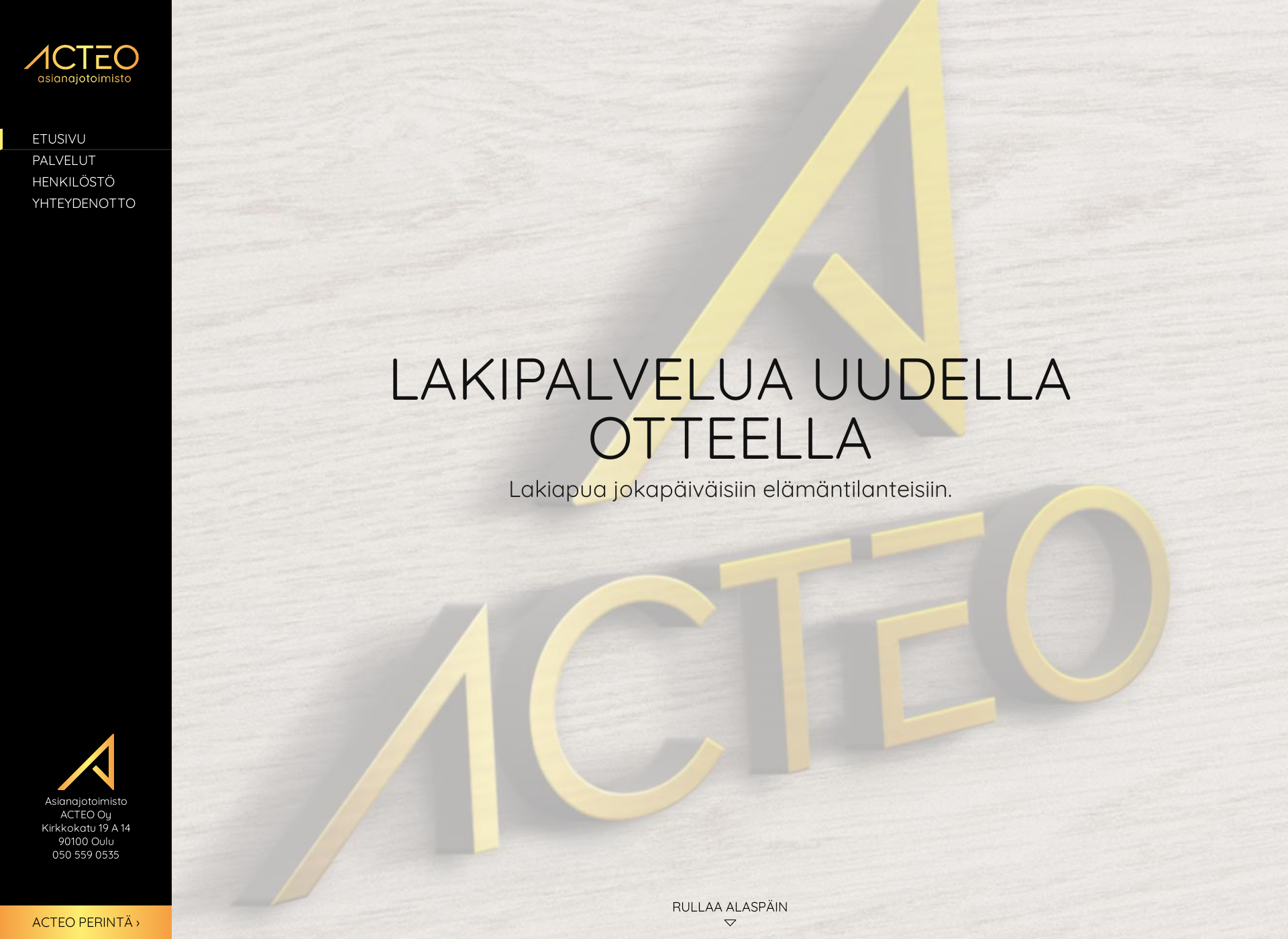 Screenshot for actea.fi