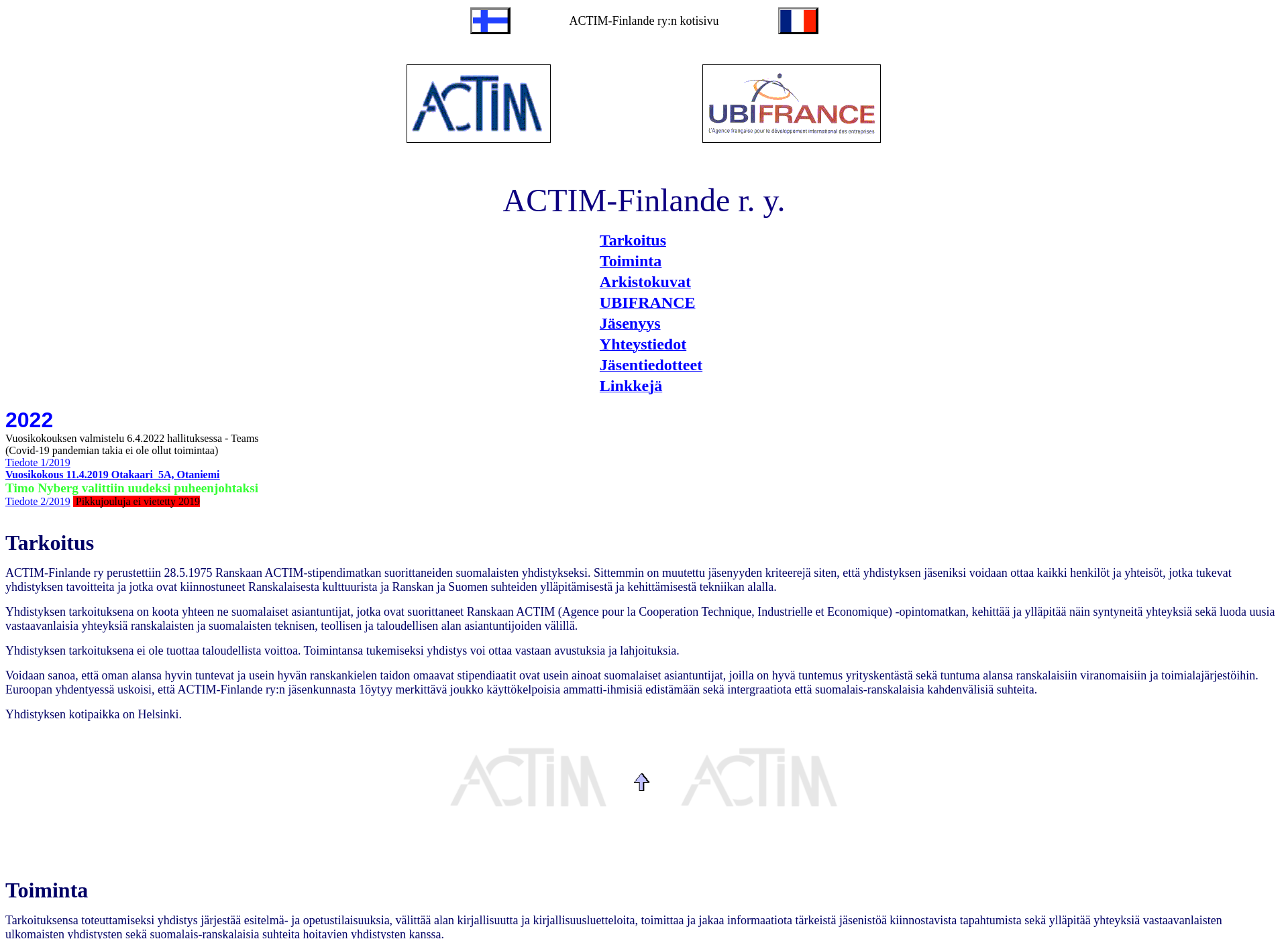 Screenshot for actim.fi
