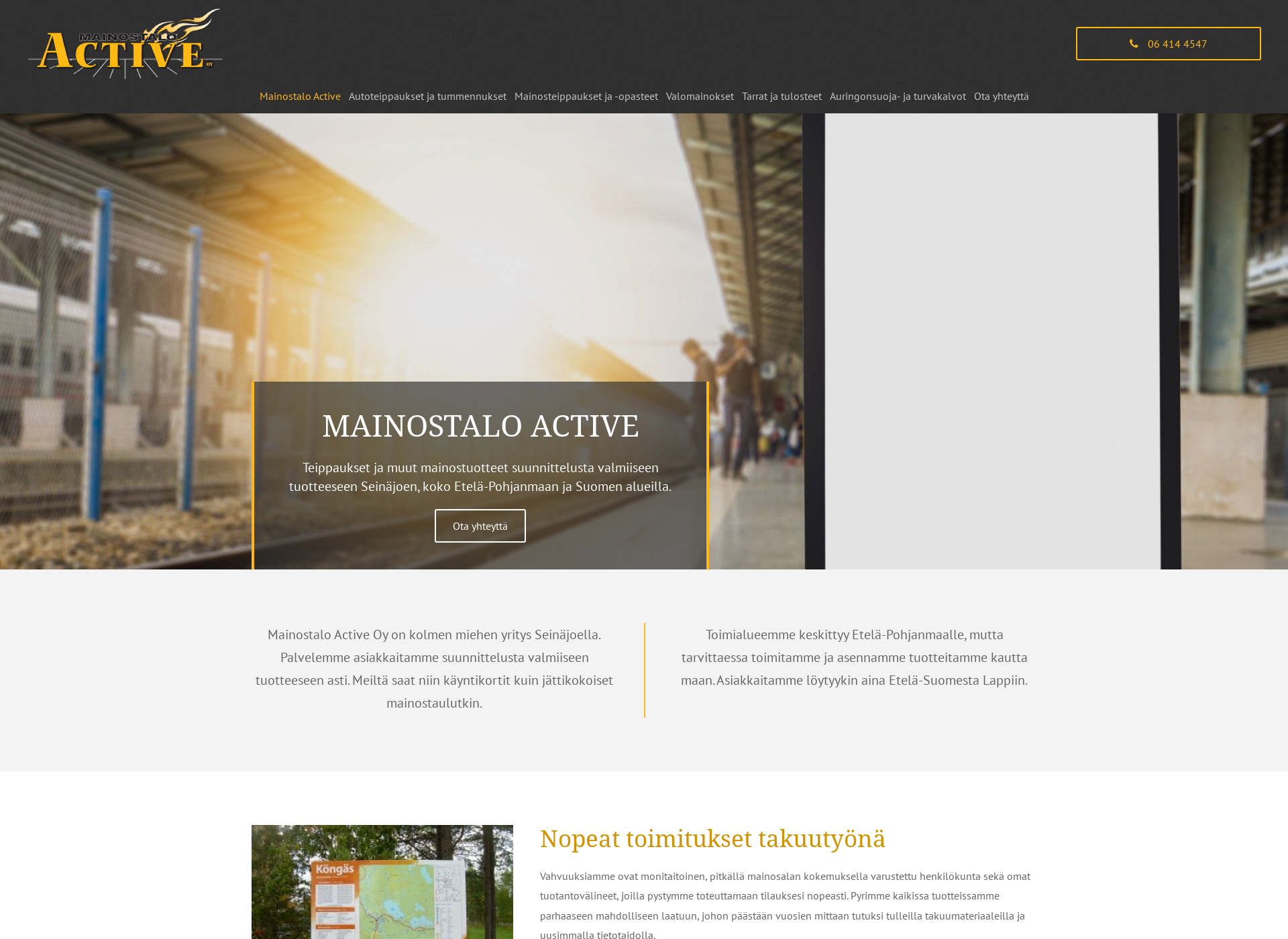 Screenshot for active-mainos.fi
