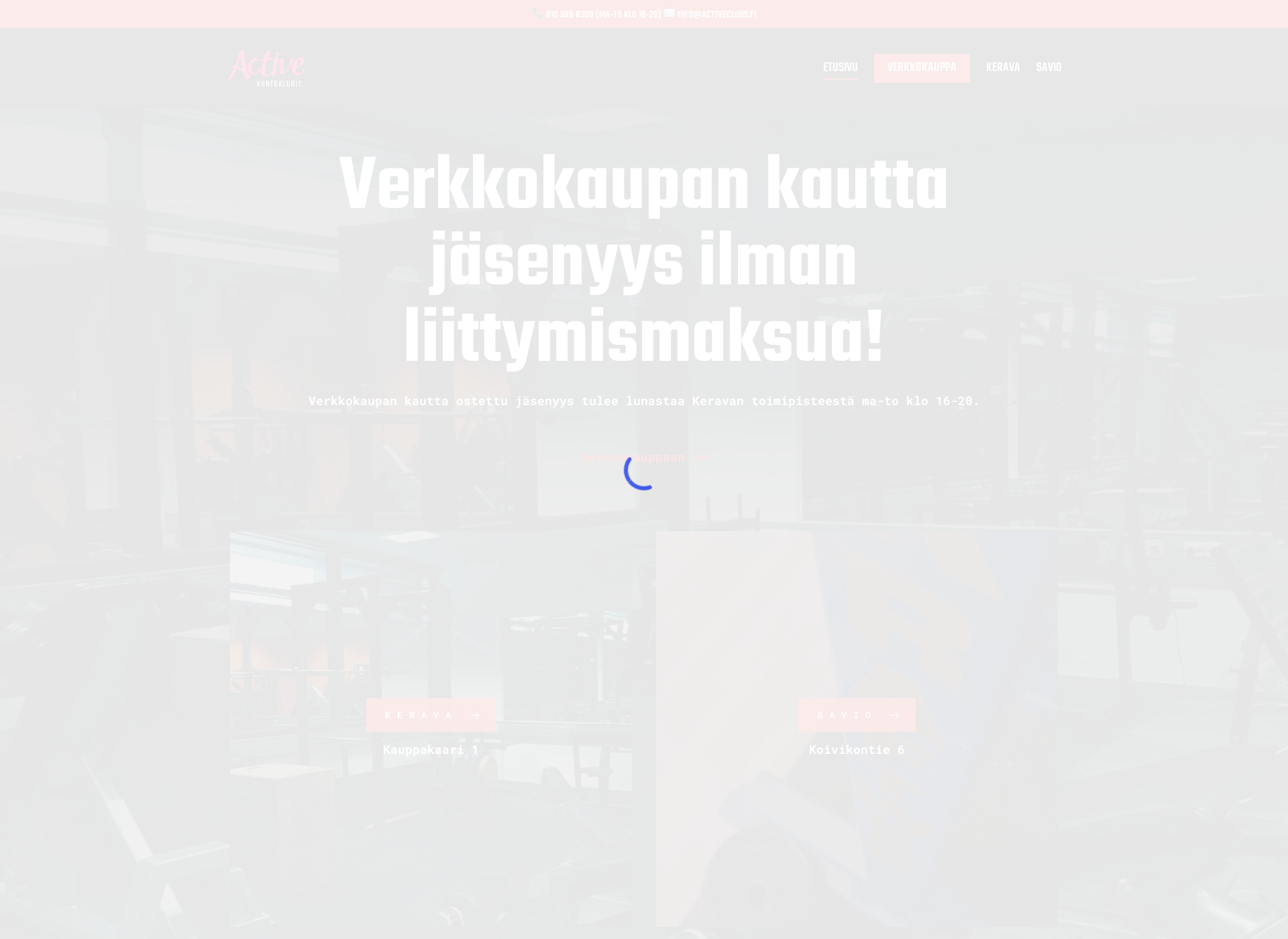 Screenshot for activeclubs.fi