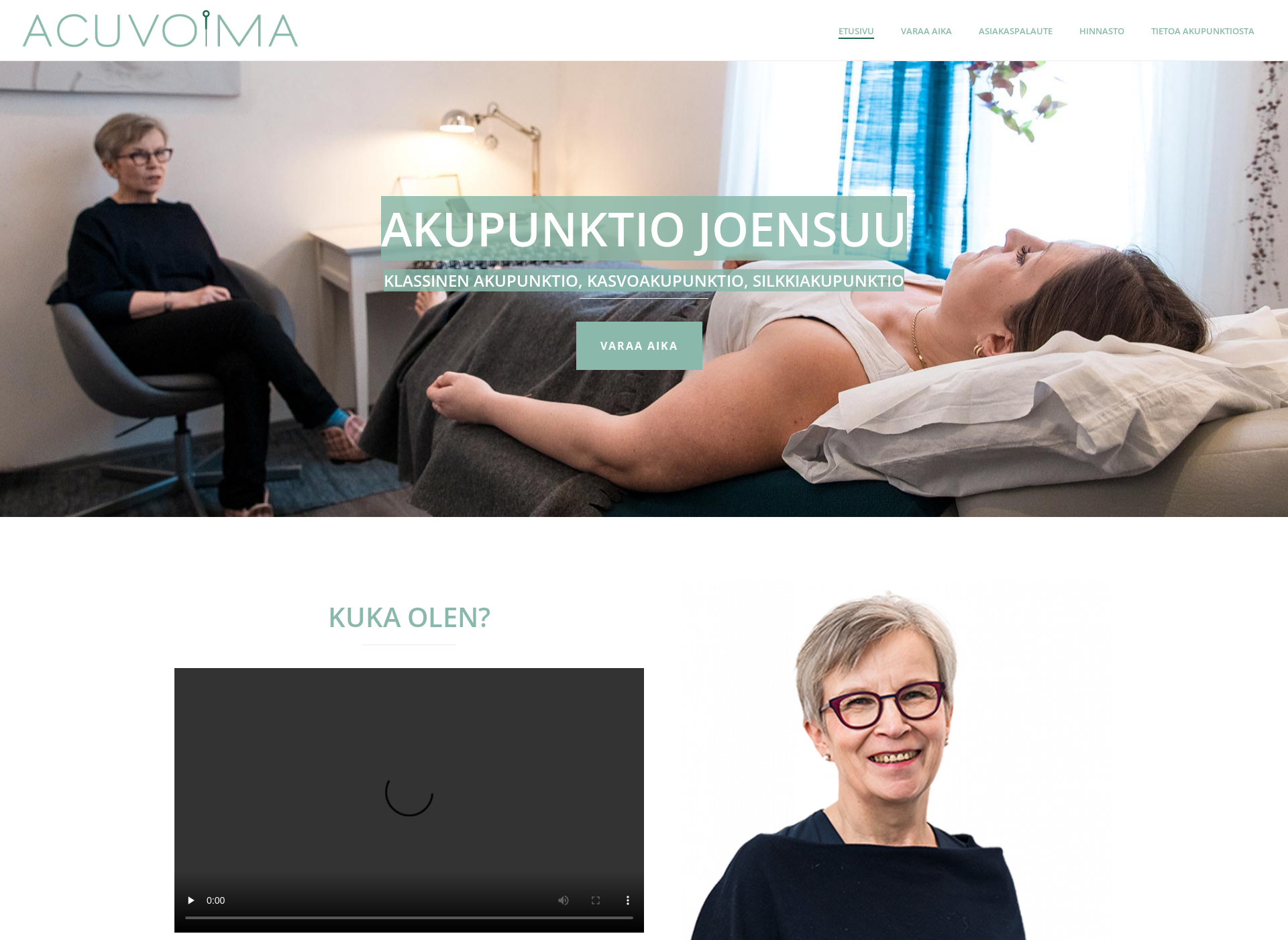 Skärmdump för acuvoima.fi