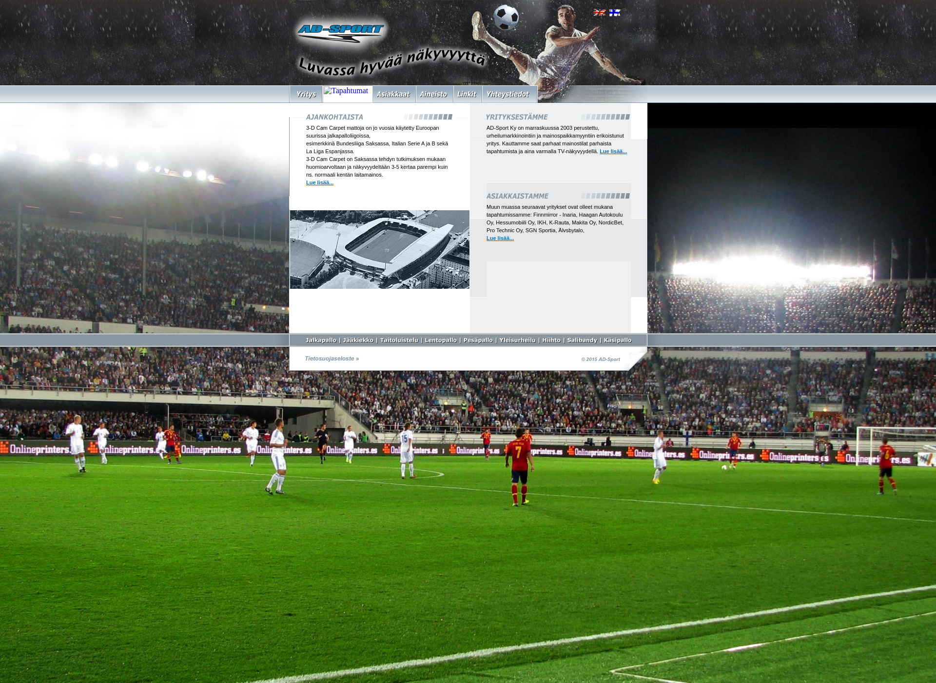 Screenshot for ad-sport.fi