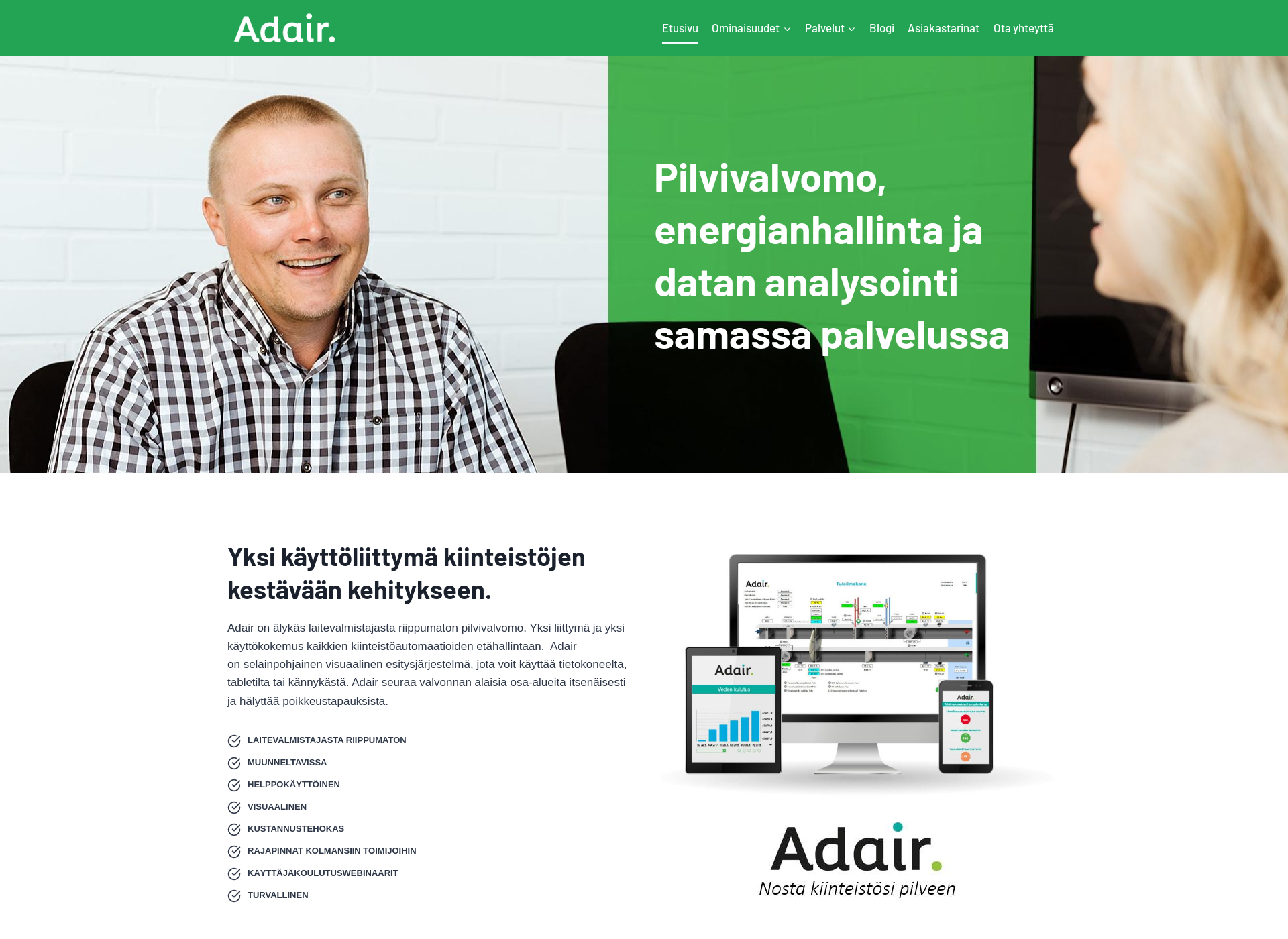 Näyttökuva adair.fi
