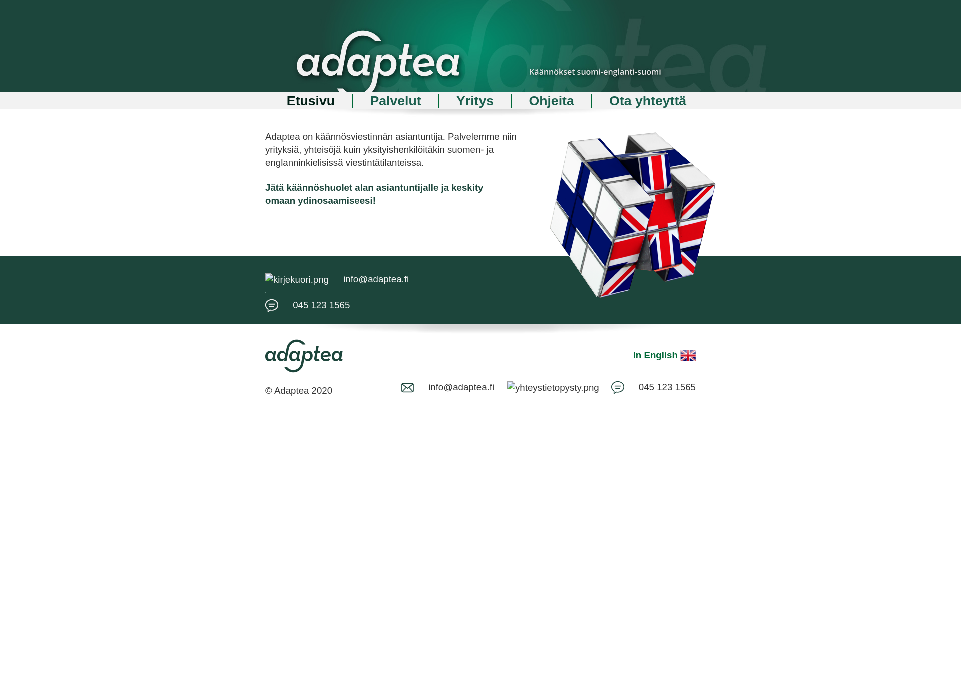 Screenshot for adaptea.fi