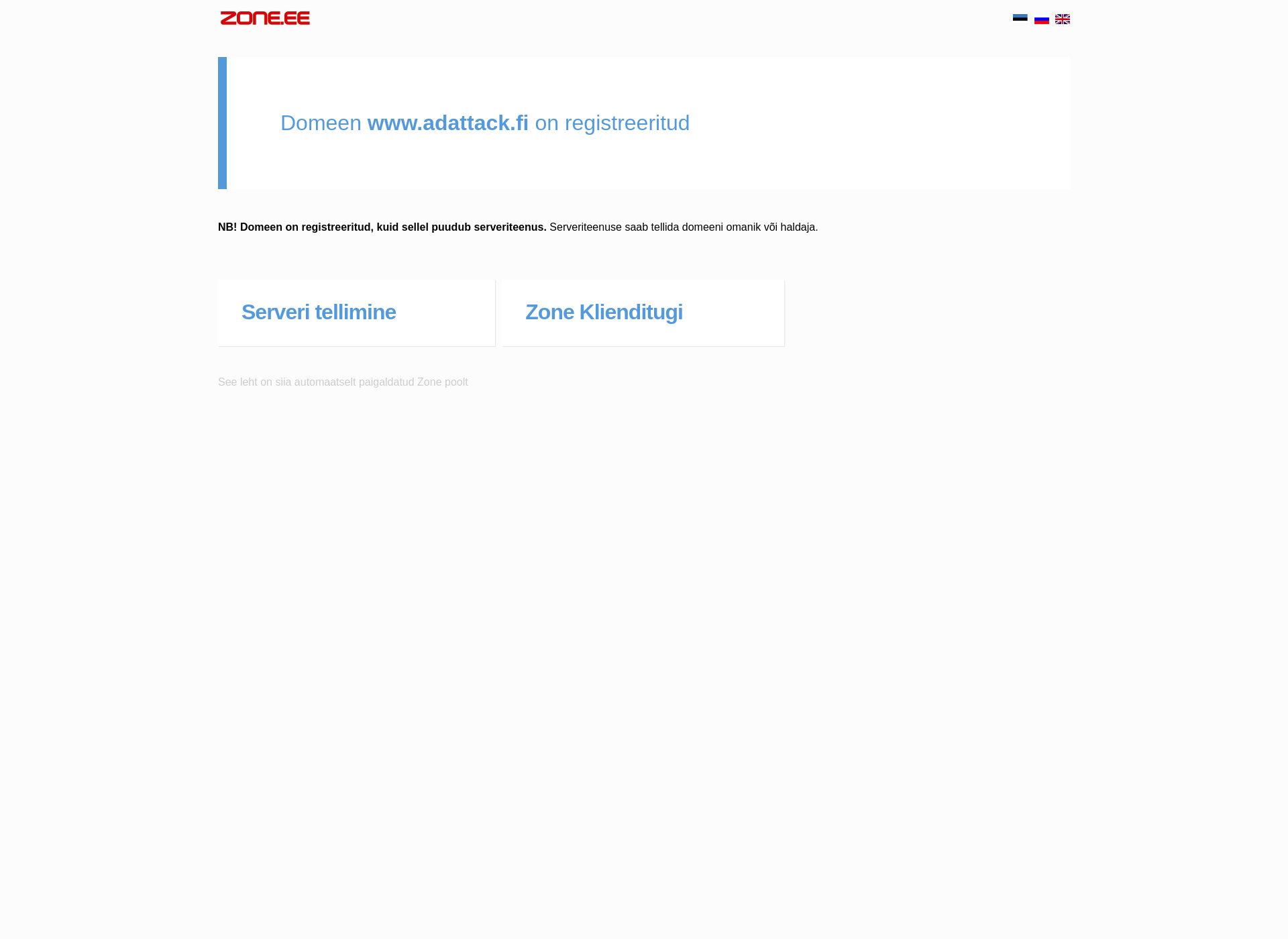 Screenshot for adattack.fi