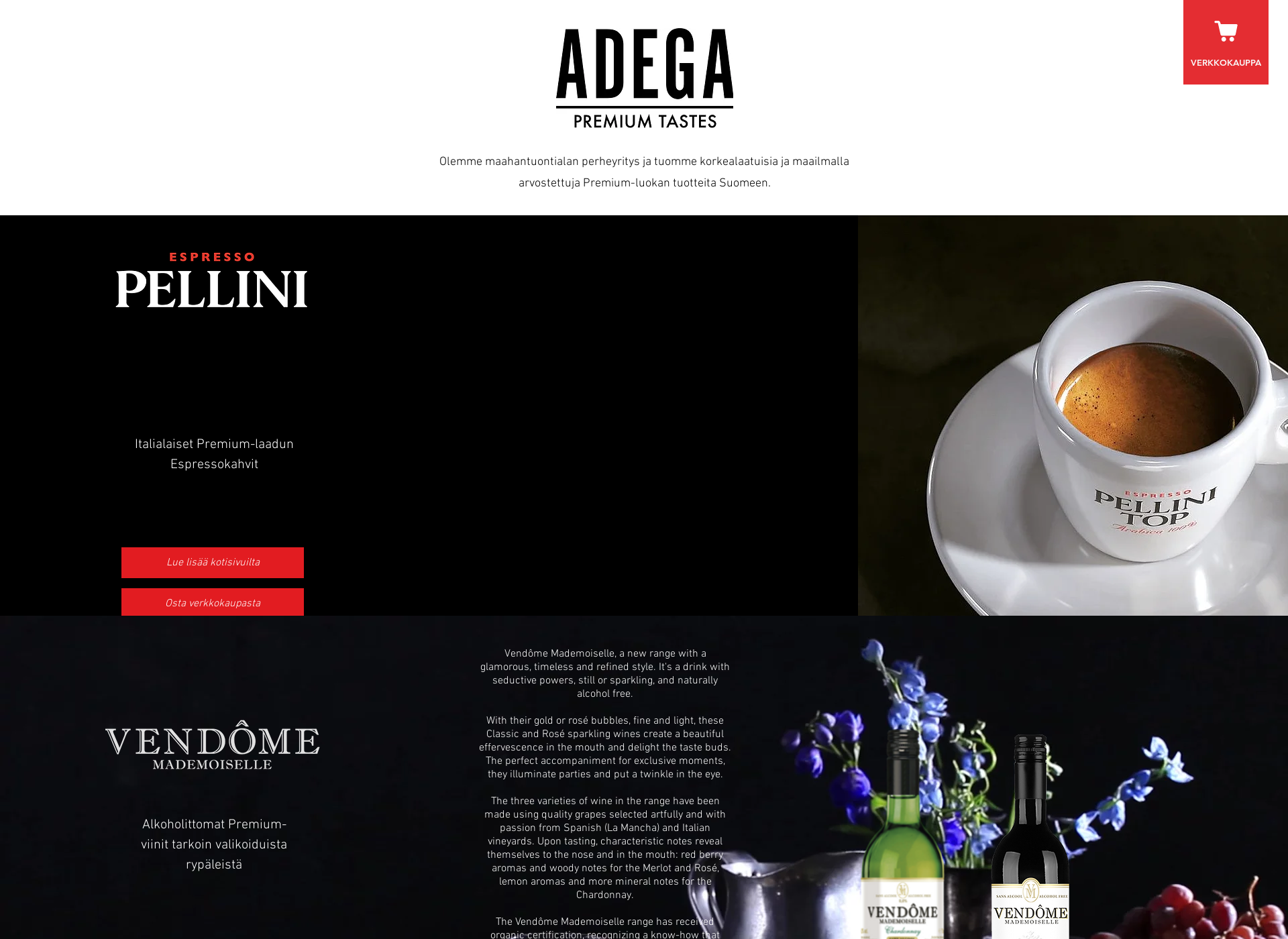 Screenshot for adega.fi