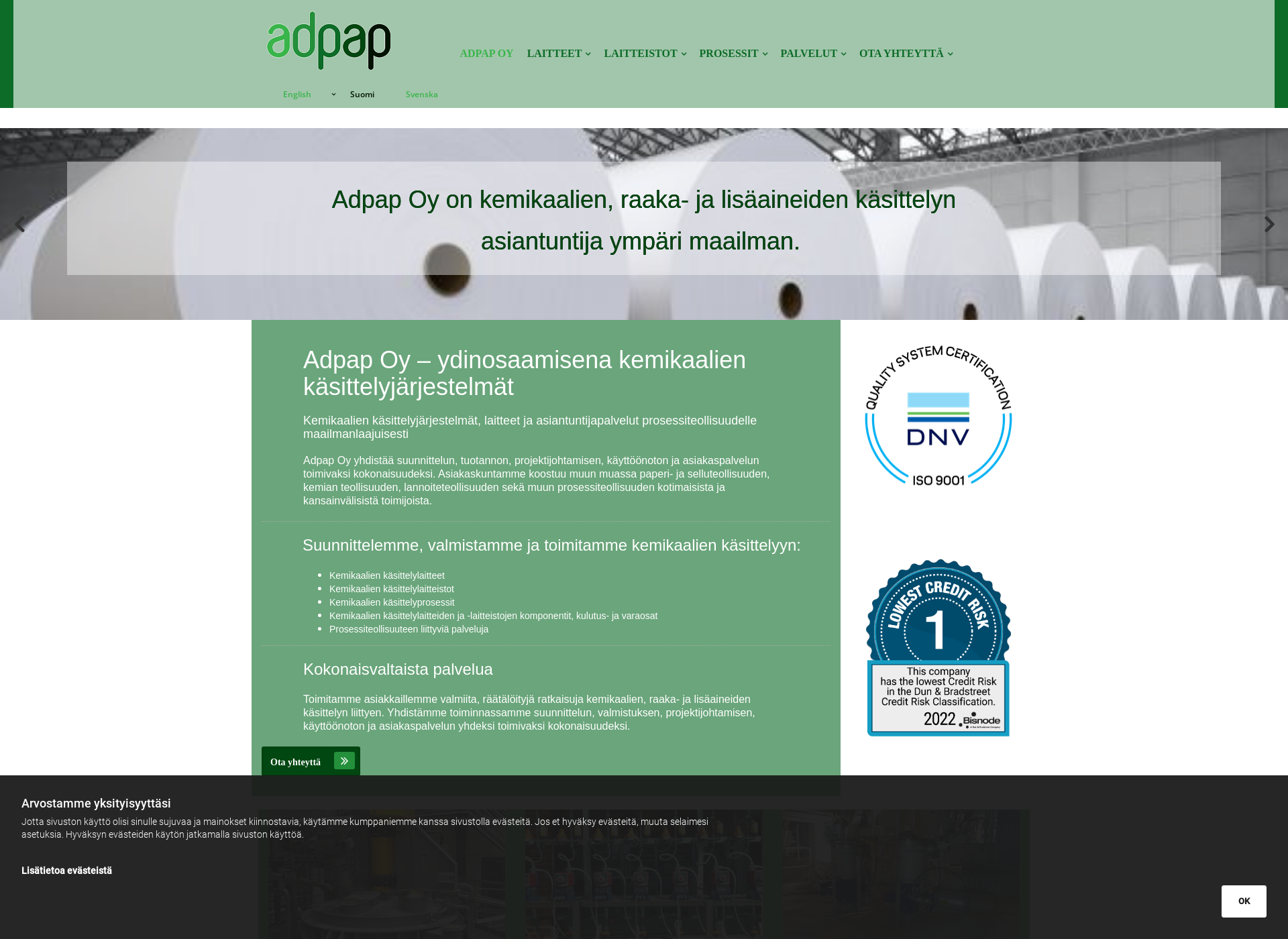 Screenshot for adpap.fi
