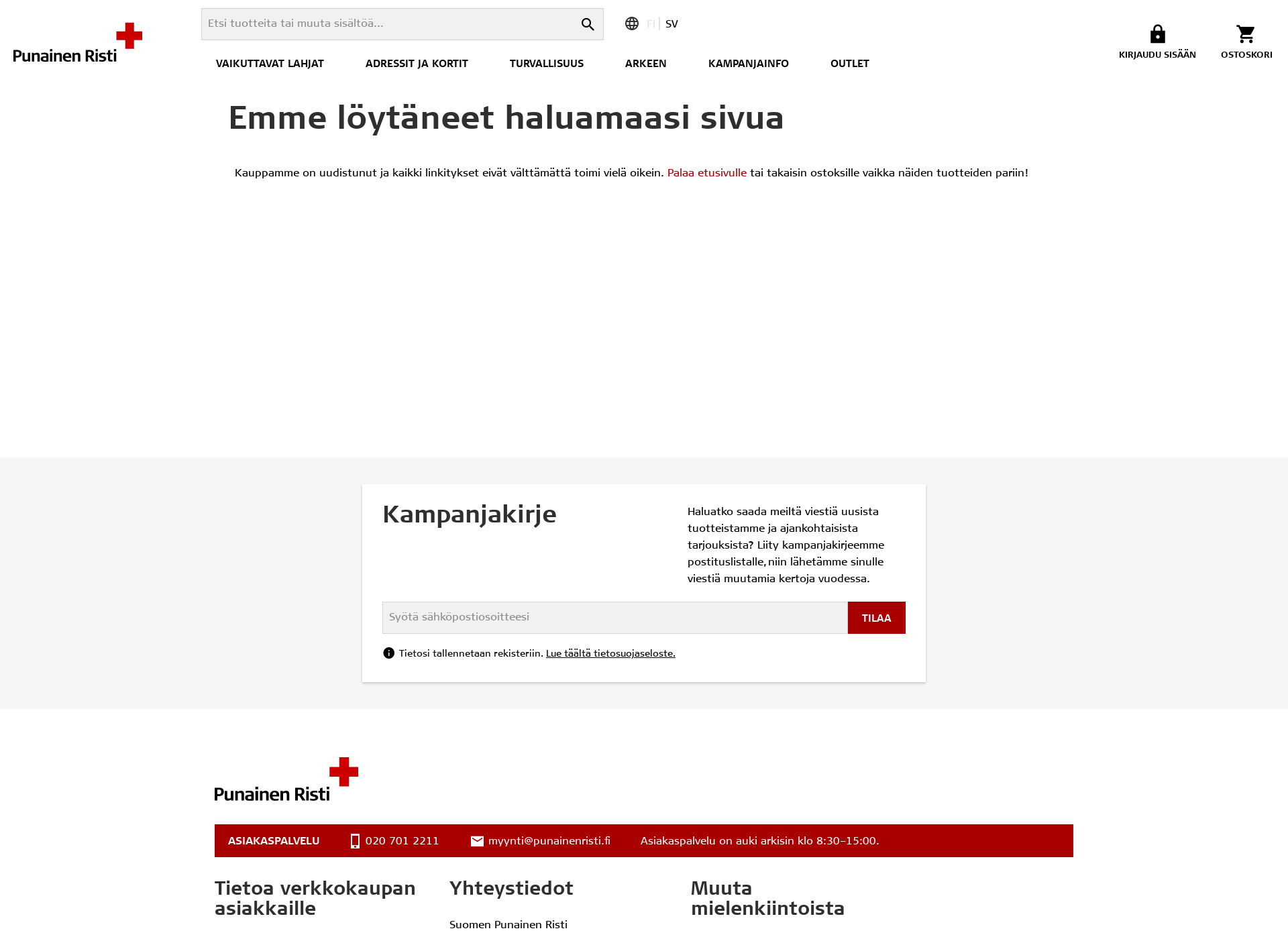 Skärmdump för adressit.fi