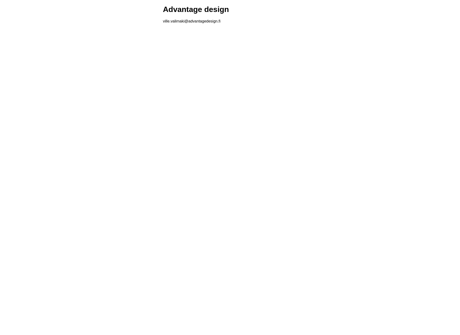 Screenshot for advantagedesign.fi