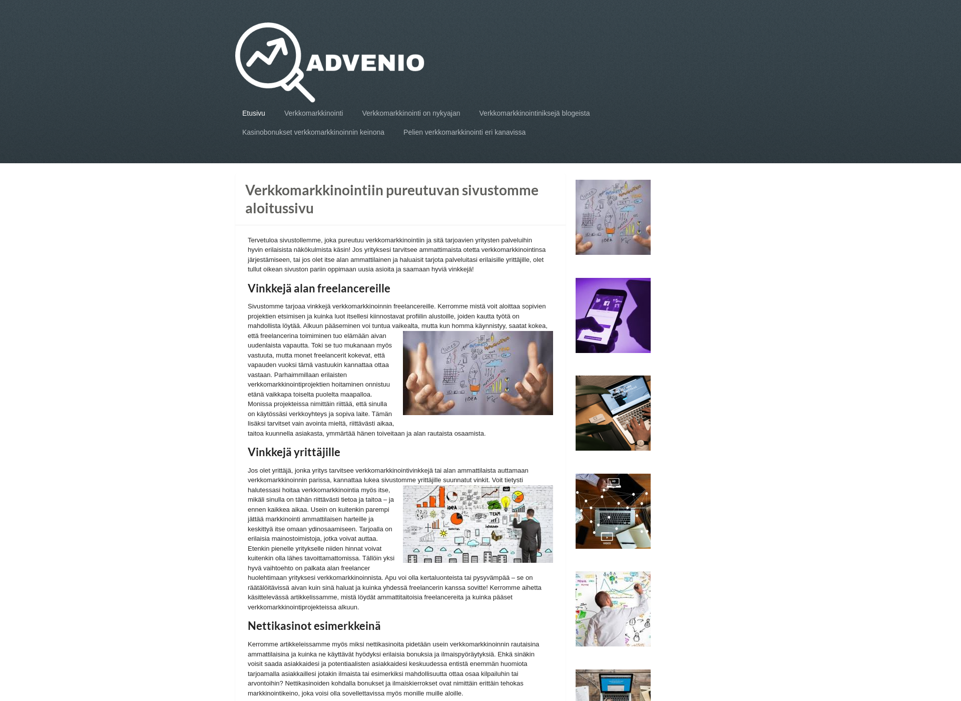 Screenshot for advenio.fi
