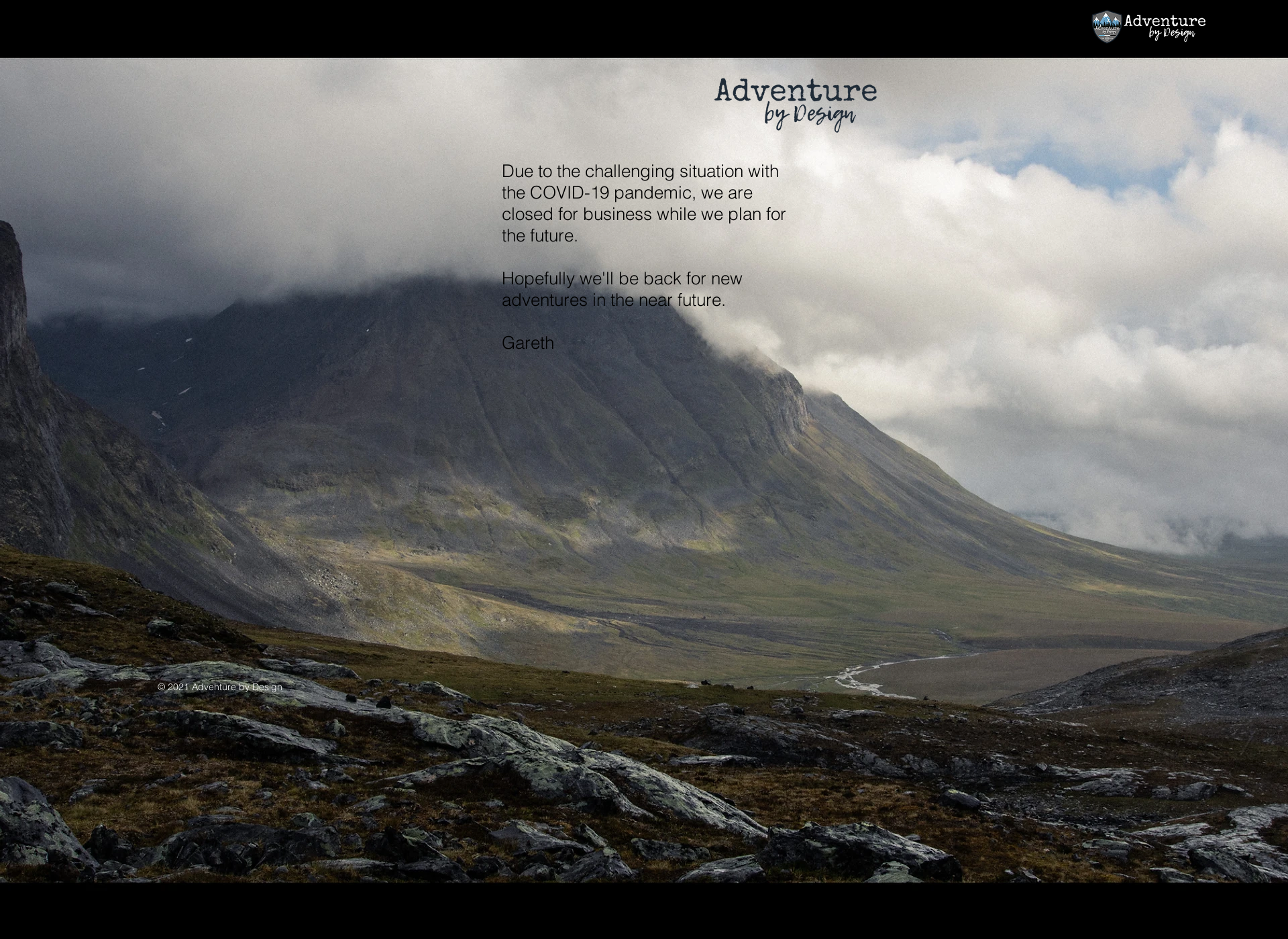 Skärmdump för adventurebydesign.fi