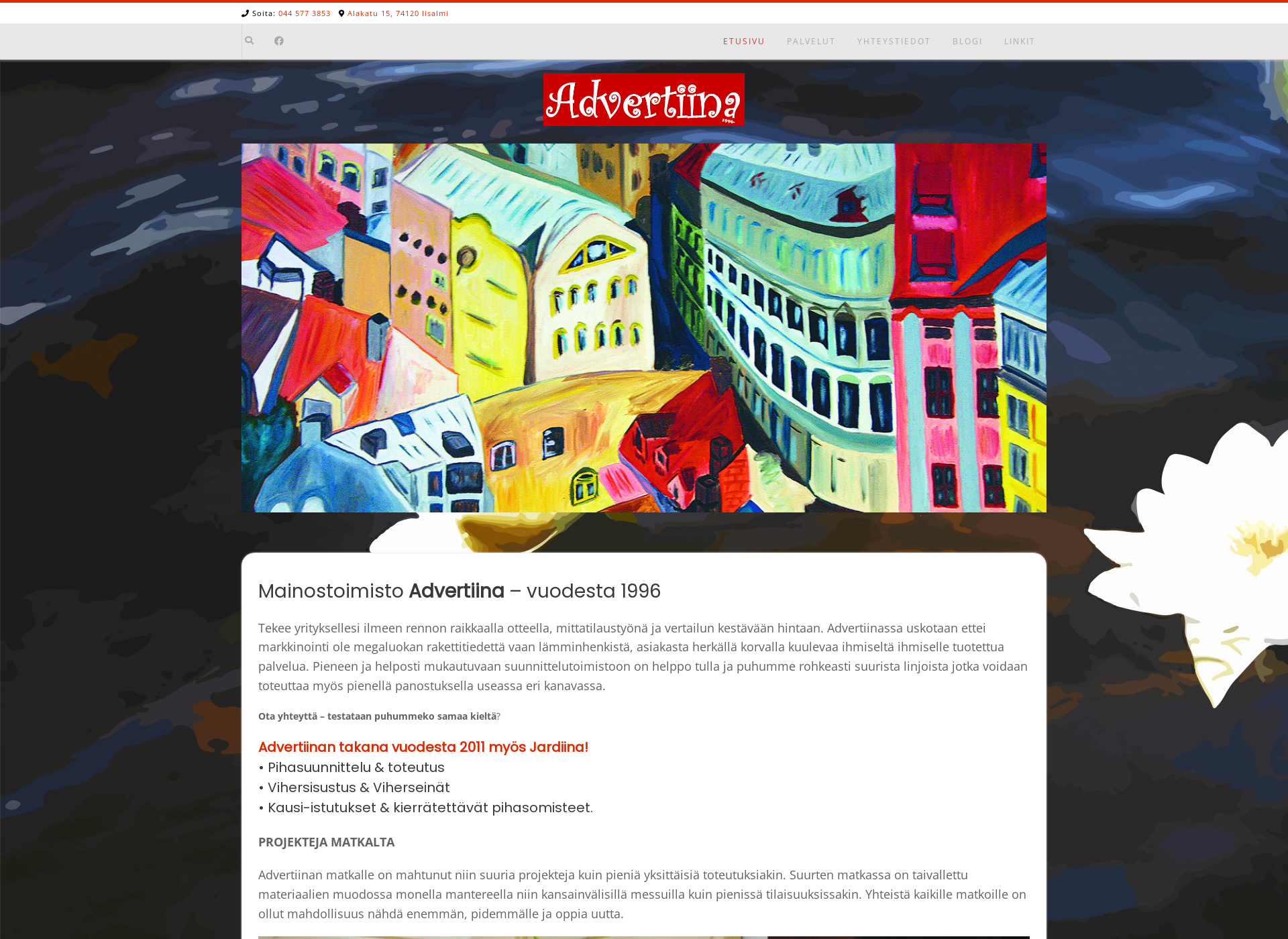 Screenshot for advertiina.fi