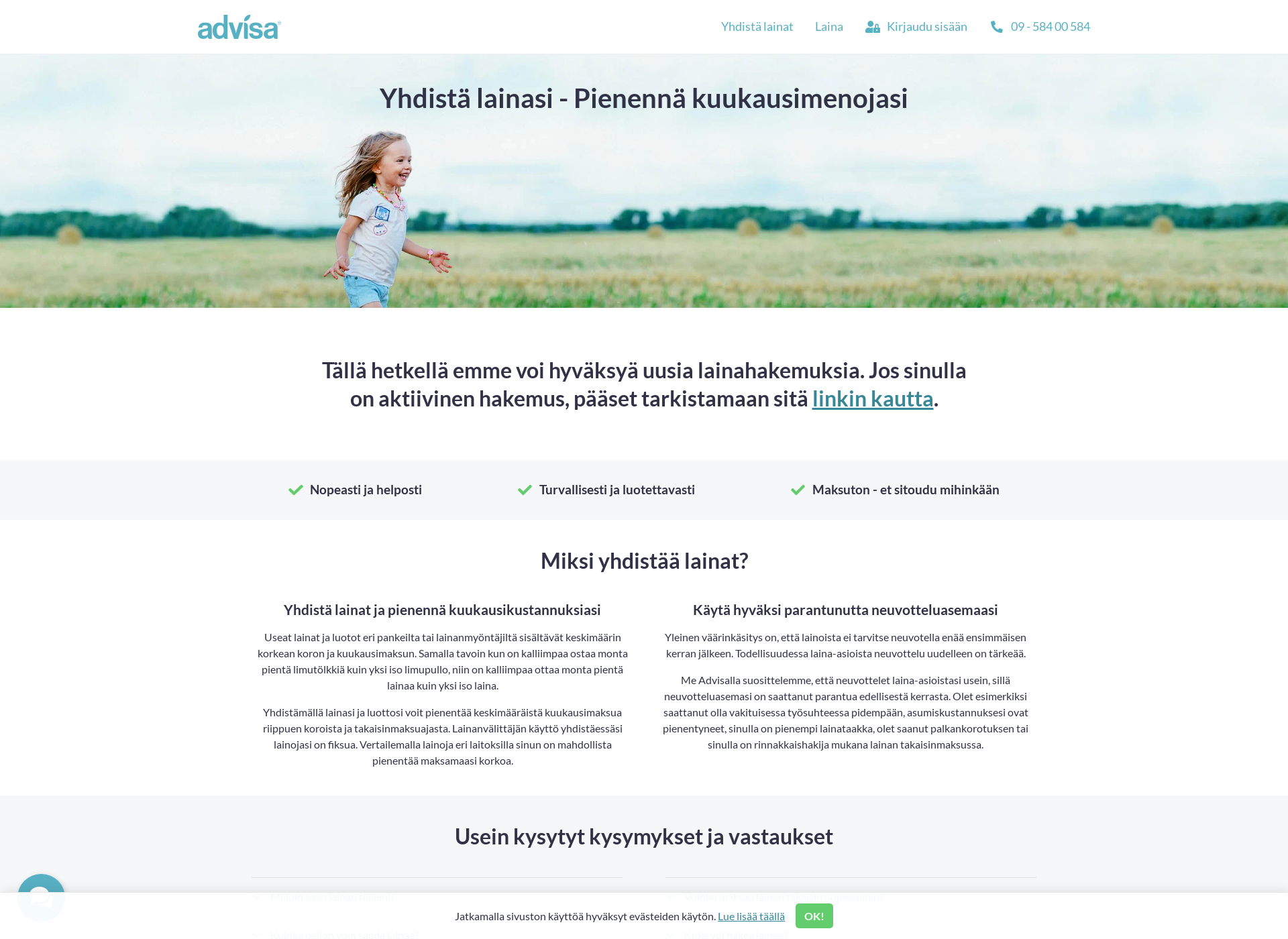 Screenshot for adviisa.fi