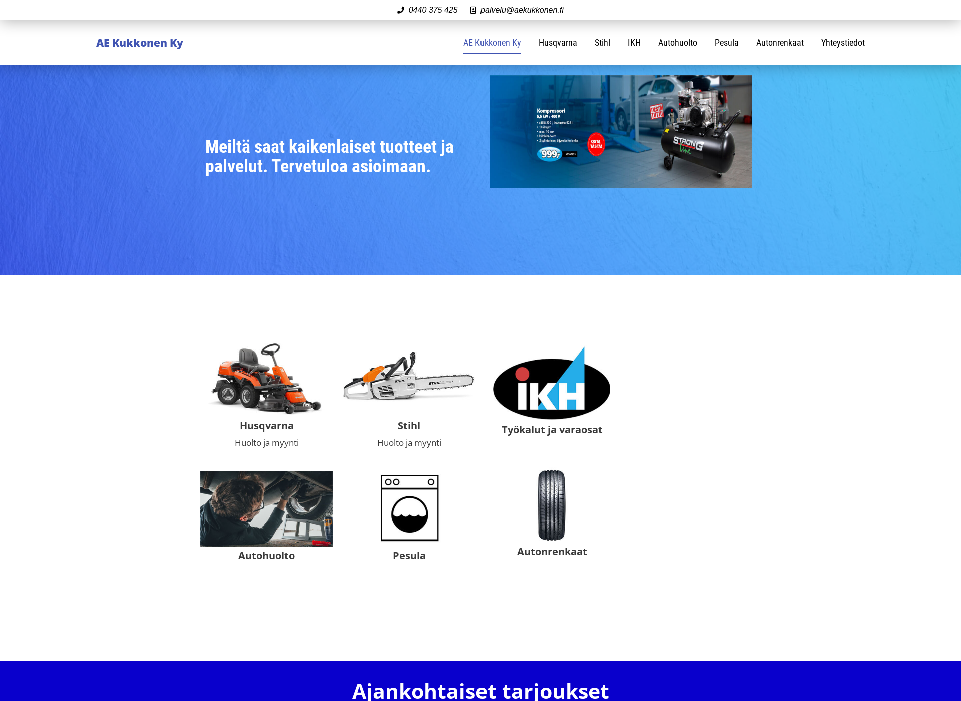 Screenshot for aekukkonen.fi